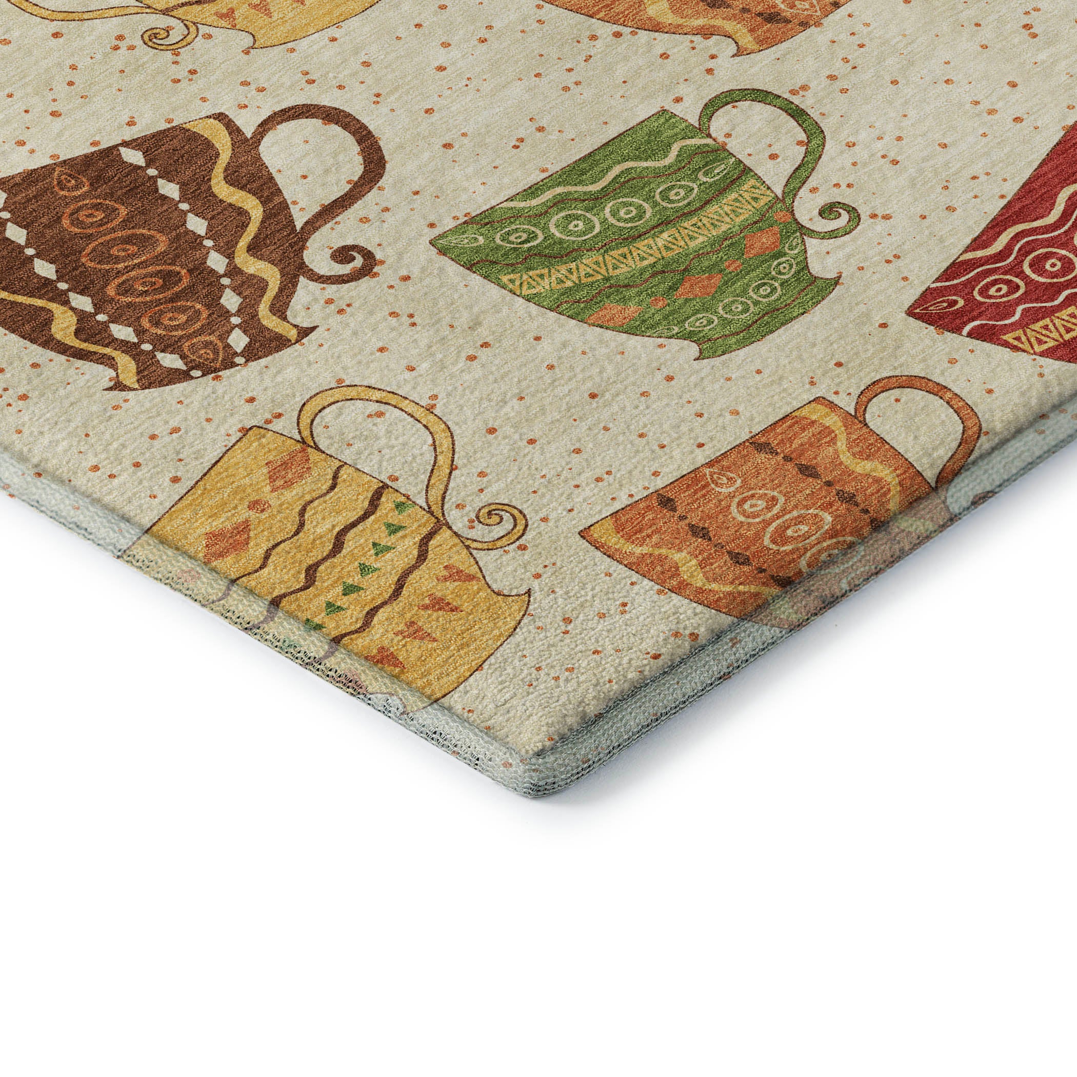Cartagena Machine Washable Kitchen Multi Ivory Rug 1'8" x 2'6" #shape_Rectangle