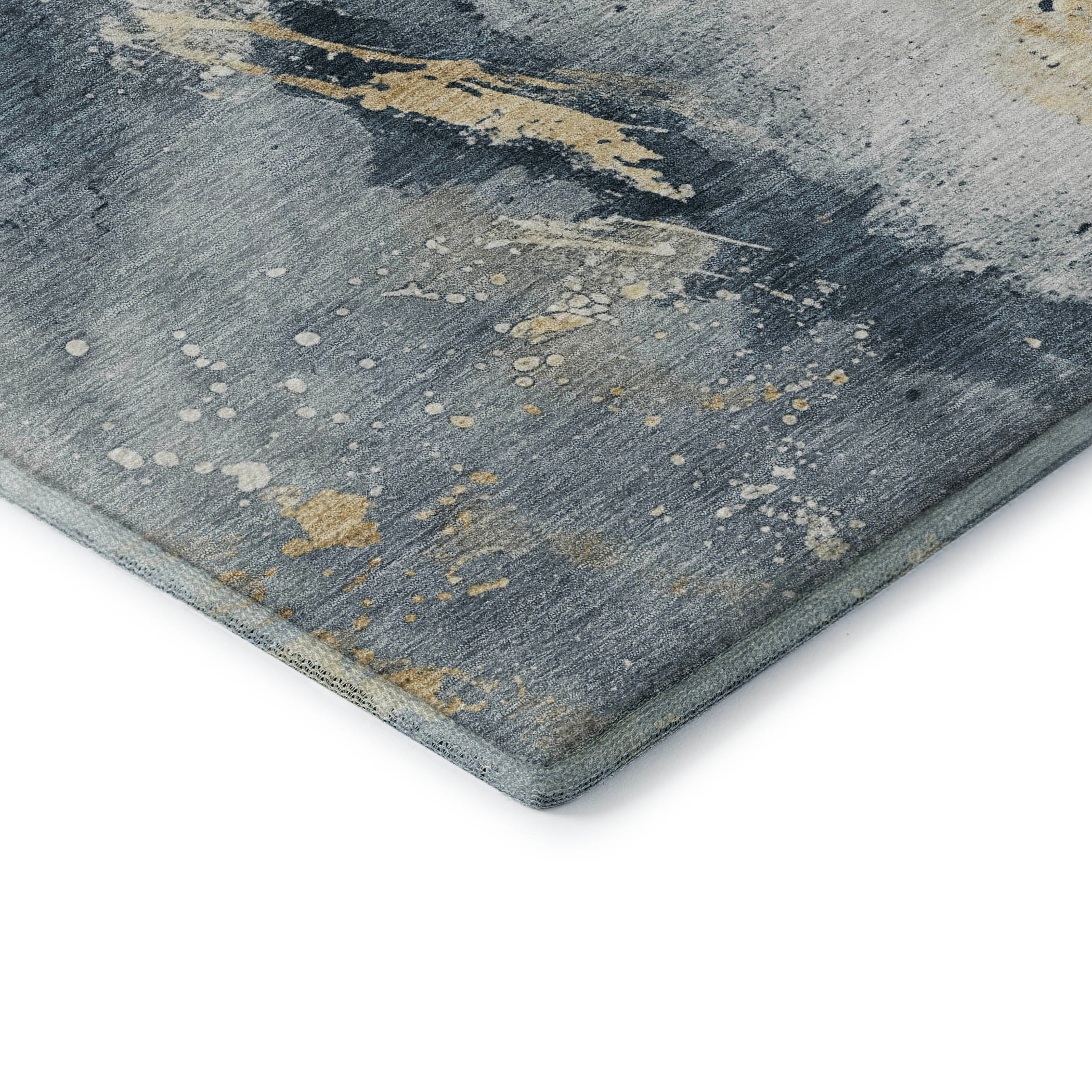 Reykjavik Machine Washable Transitional Graphite Gray Rug 1'8" x 2'6" #shape_Rectangle