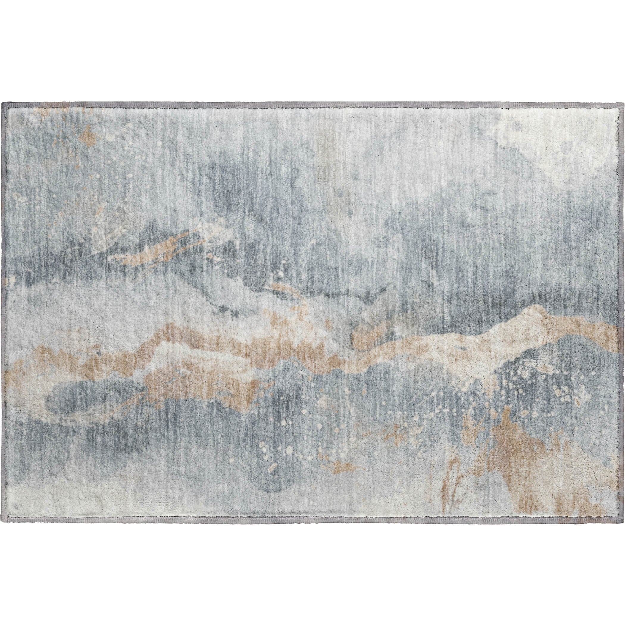 Reykjavik Machine Washable Transitional Gray Rug 1'8" x 2'6" #shape_Rectangle
