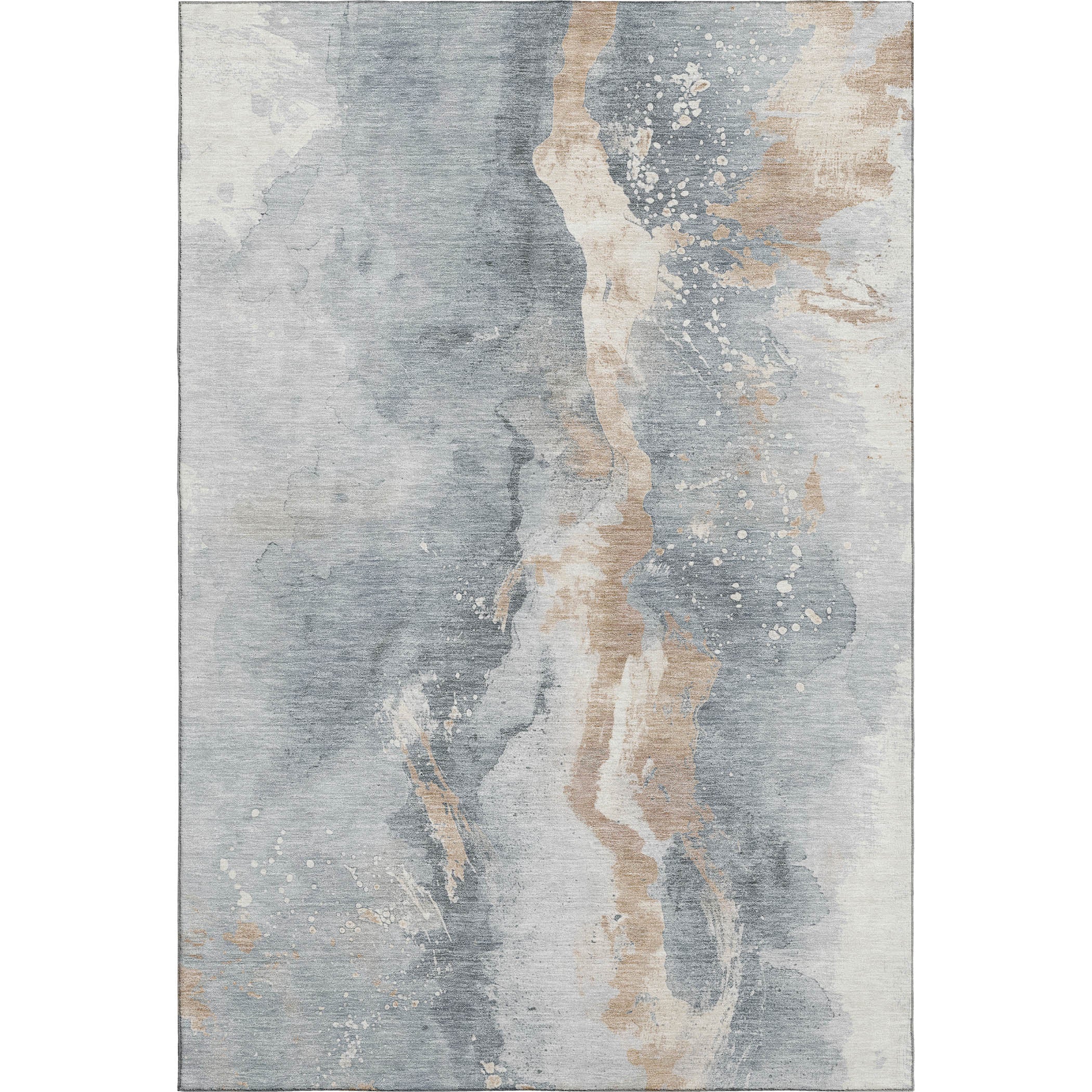 Reykjavik Machine Washable Transitional Gray Rug 2'6" x 3'10" #shape_Rectangle
