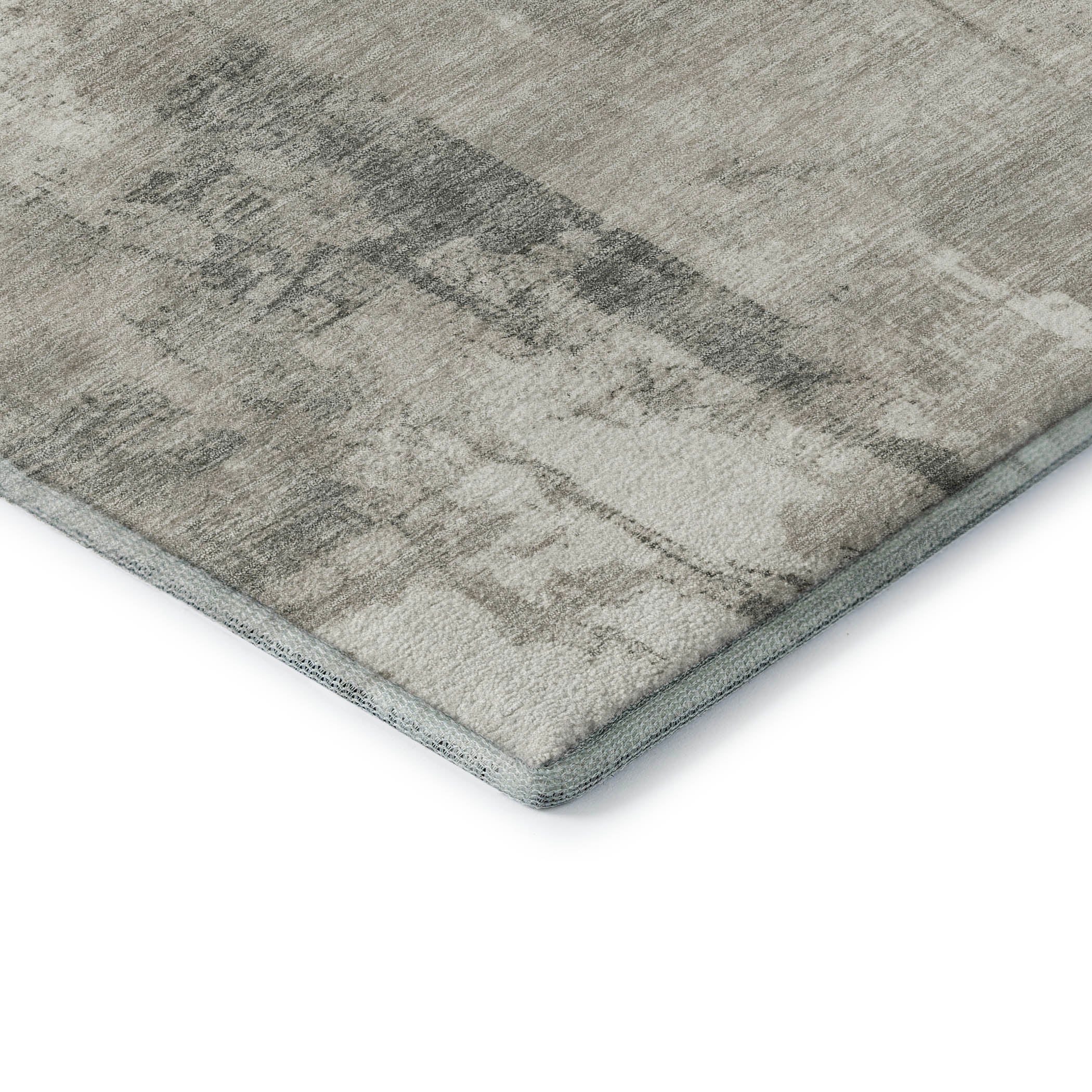 Athens Machine Washable Transitional Beige Brown Rug 1'8" x 2'6" #shape_Rectangle