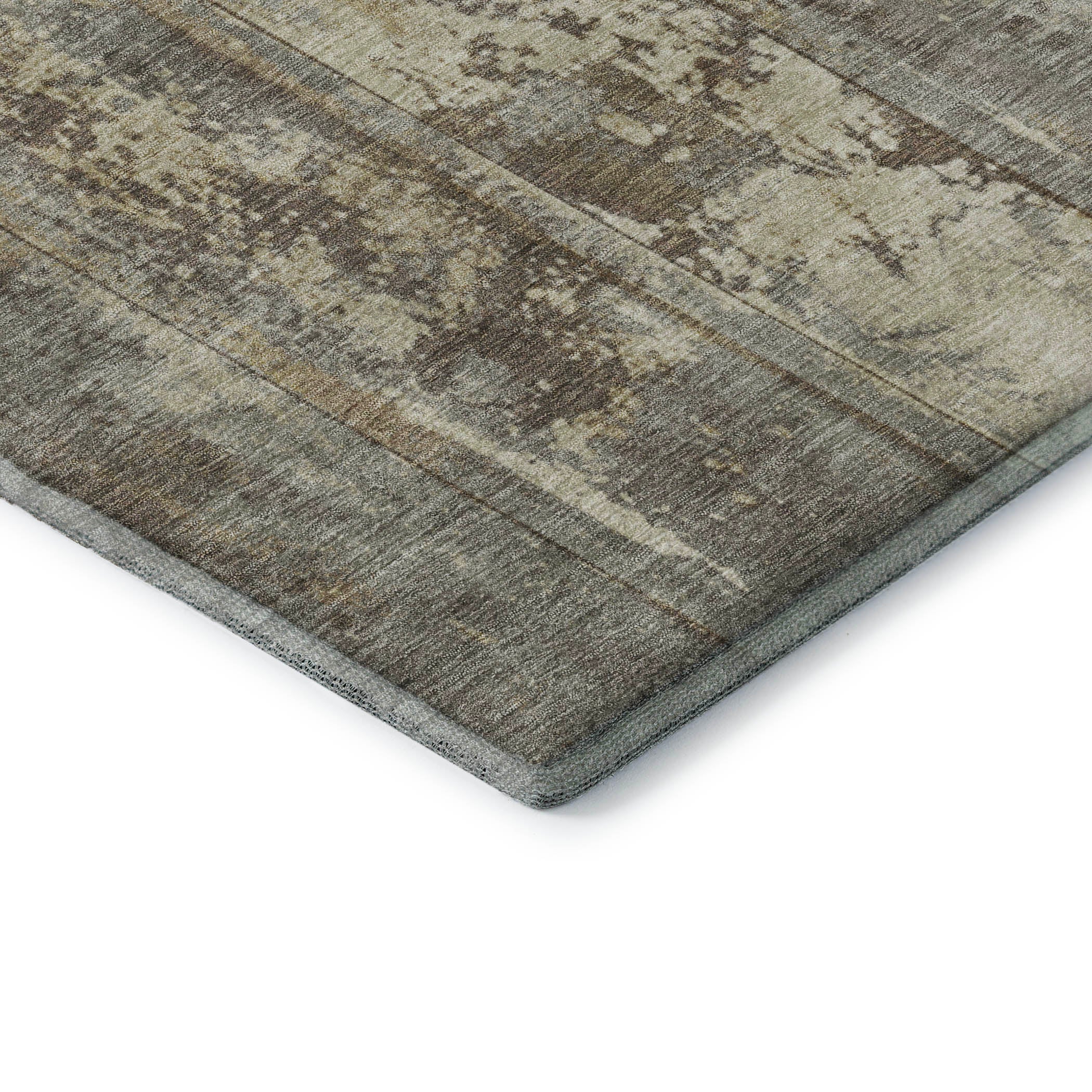 Athens Machine Washable Transitional Beige Brown Rug 1'8" x 2'6" #shape_Rectangle