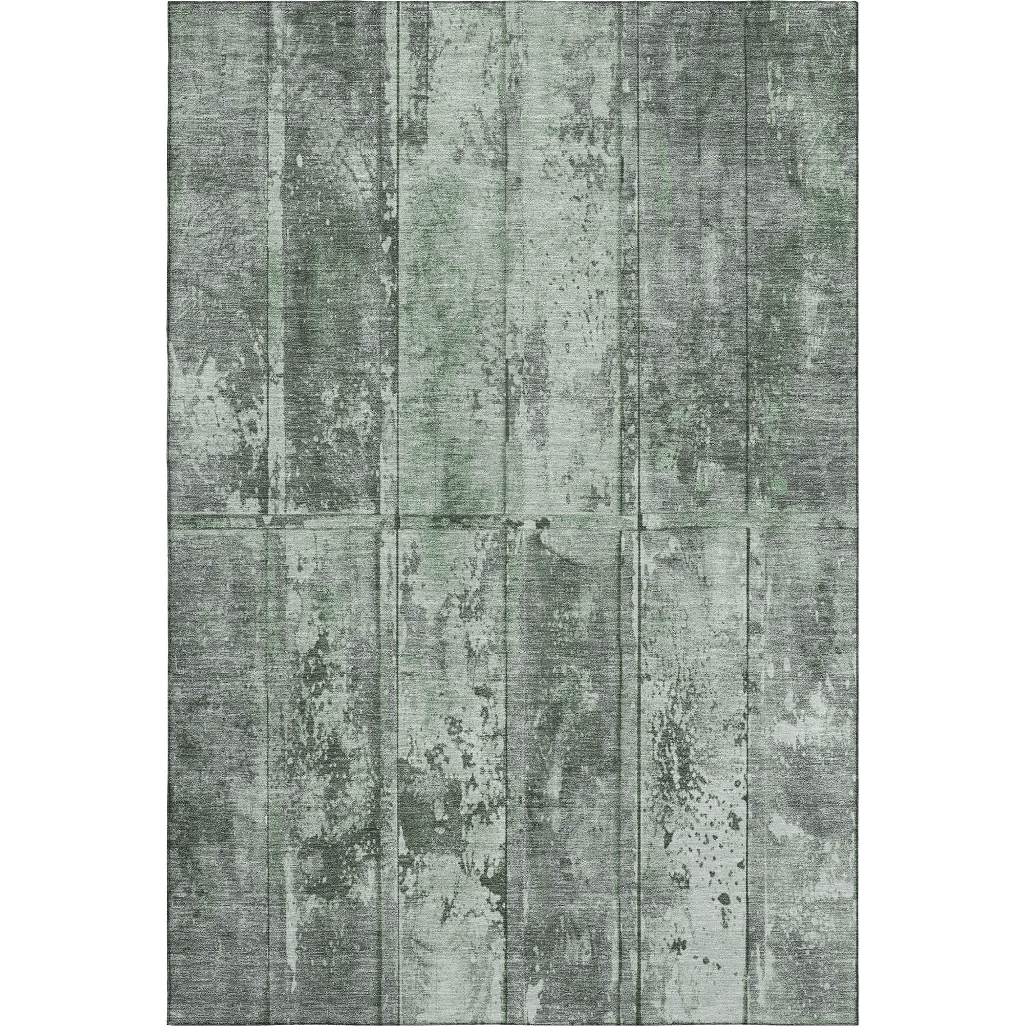 Athens Machine Washable Transitional Green Rug 2'6" x 3'10" #shape_Rectangle