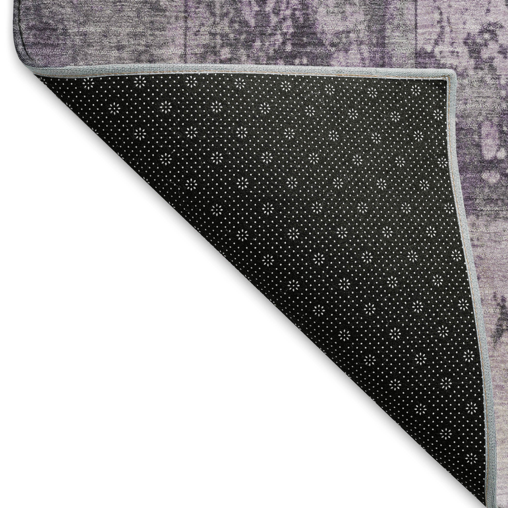 Athens Machine Washable Transitional Purple Rug 1'8" x 2'6" #shape_Rectangle