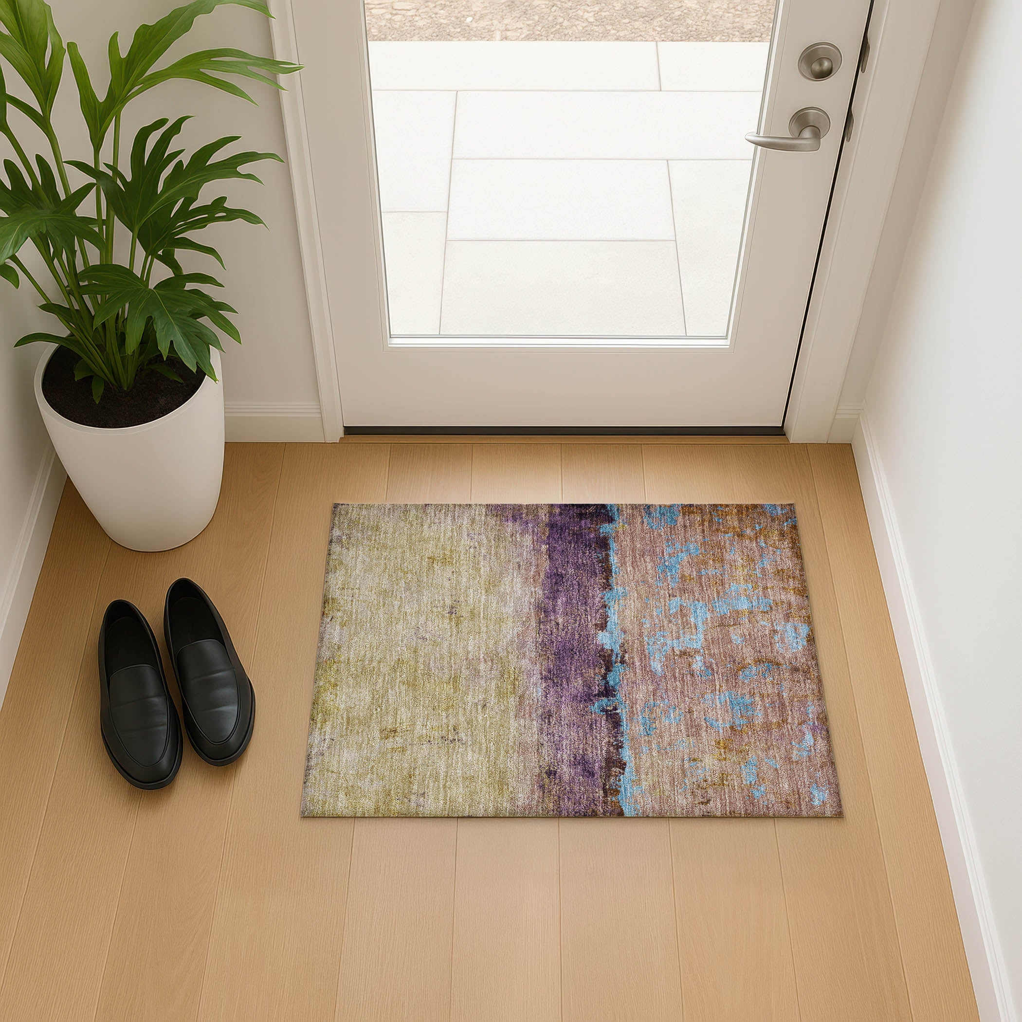 Jaipur Machine Washable Transitional Salmon Orange Rug 1'8" x 2'6" #shape_Rectangle