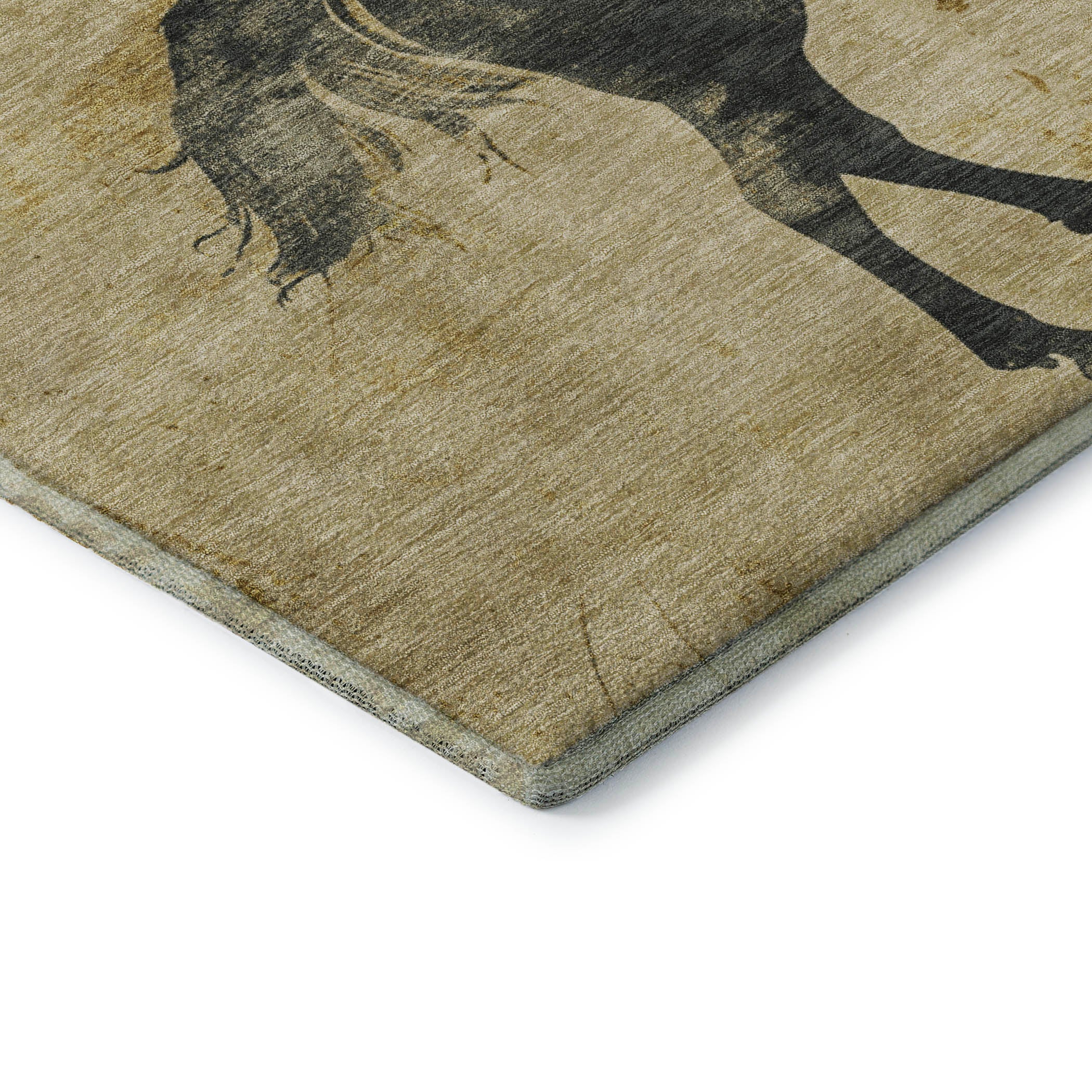 Lucerne Machine Washable Transitional Gold Rug 1'8" x 2'6" #shape_Rectangle
