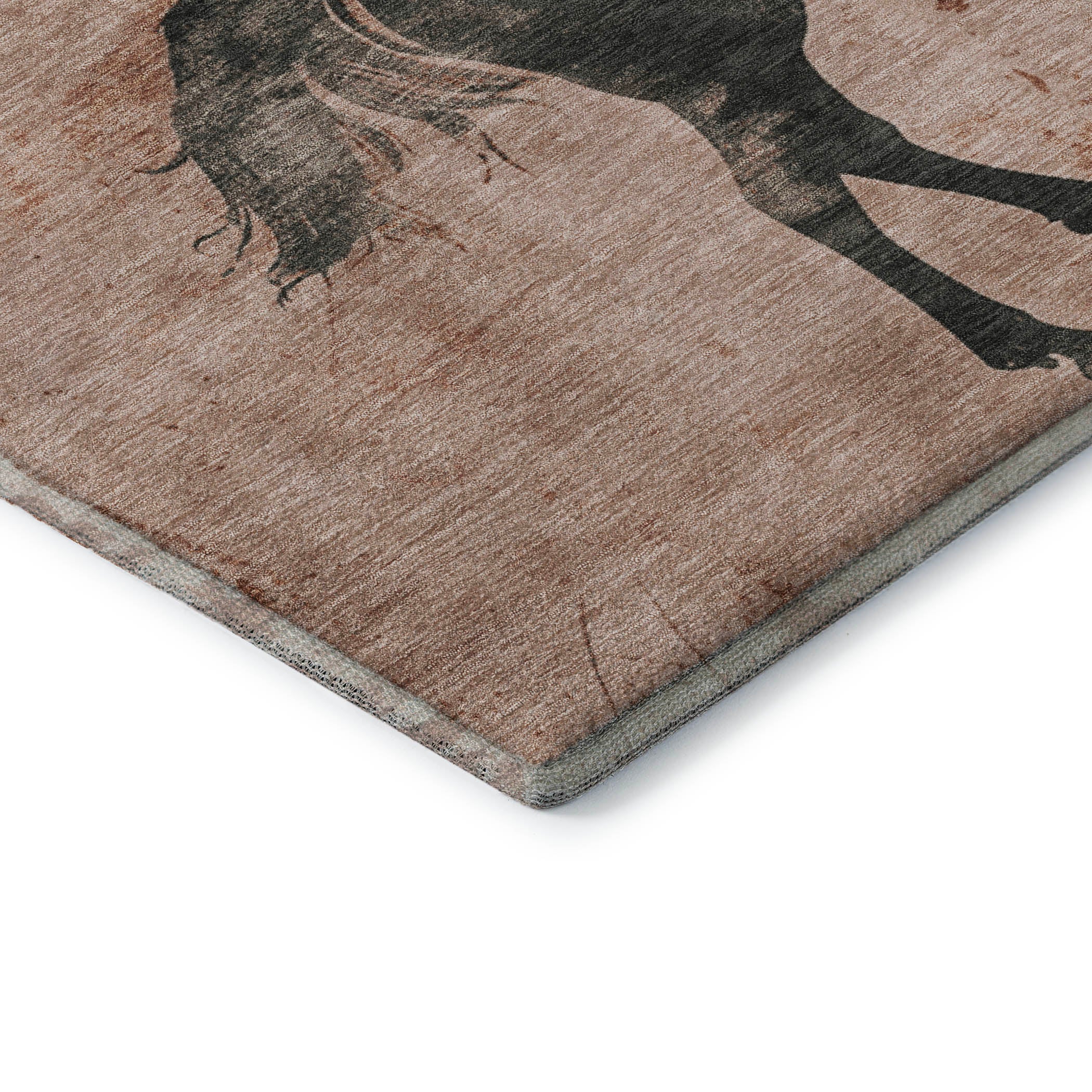 Lucerne Machine Washable Transitional Paprika Orange Rug 1'8" x 2'6" #shape_Rectangle