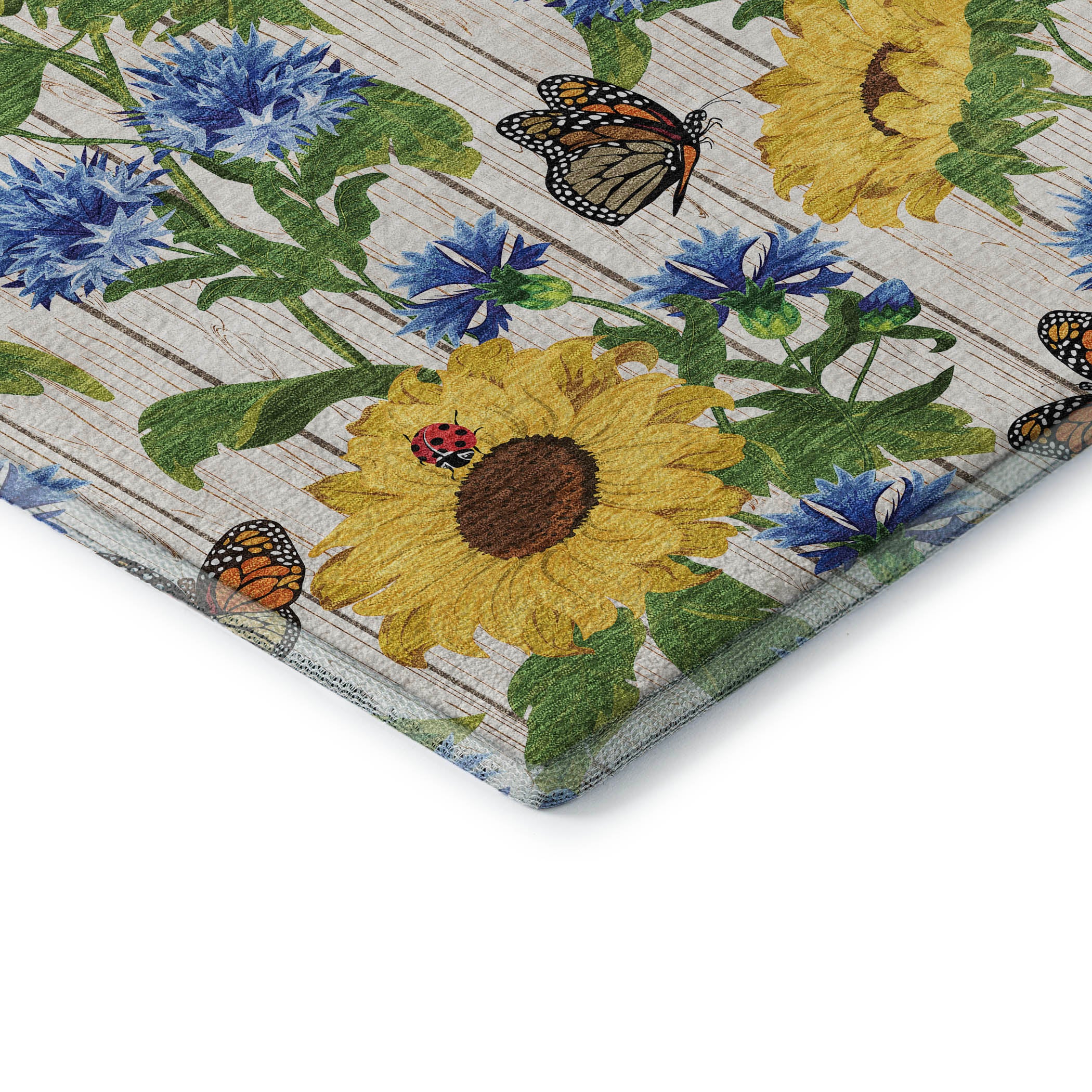 Oslo Machine Washable Kitchen Yellow Beige Rug 1'8" x 2'6" #shape_Rectangle