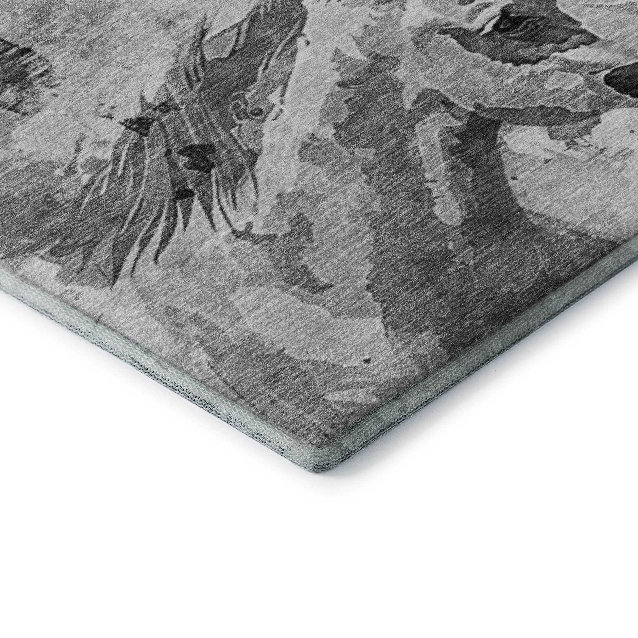 Oslo Machine Washable Transitional Gray Rug 1'8" x 2'6" #shape_Rectangle