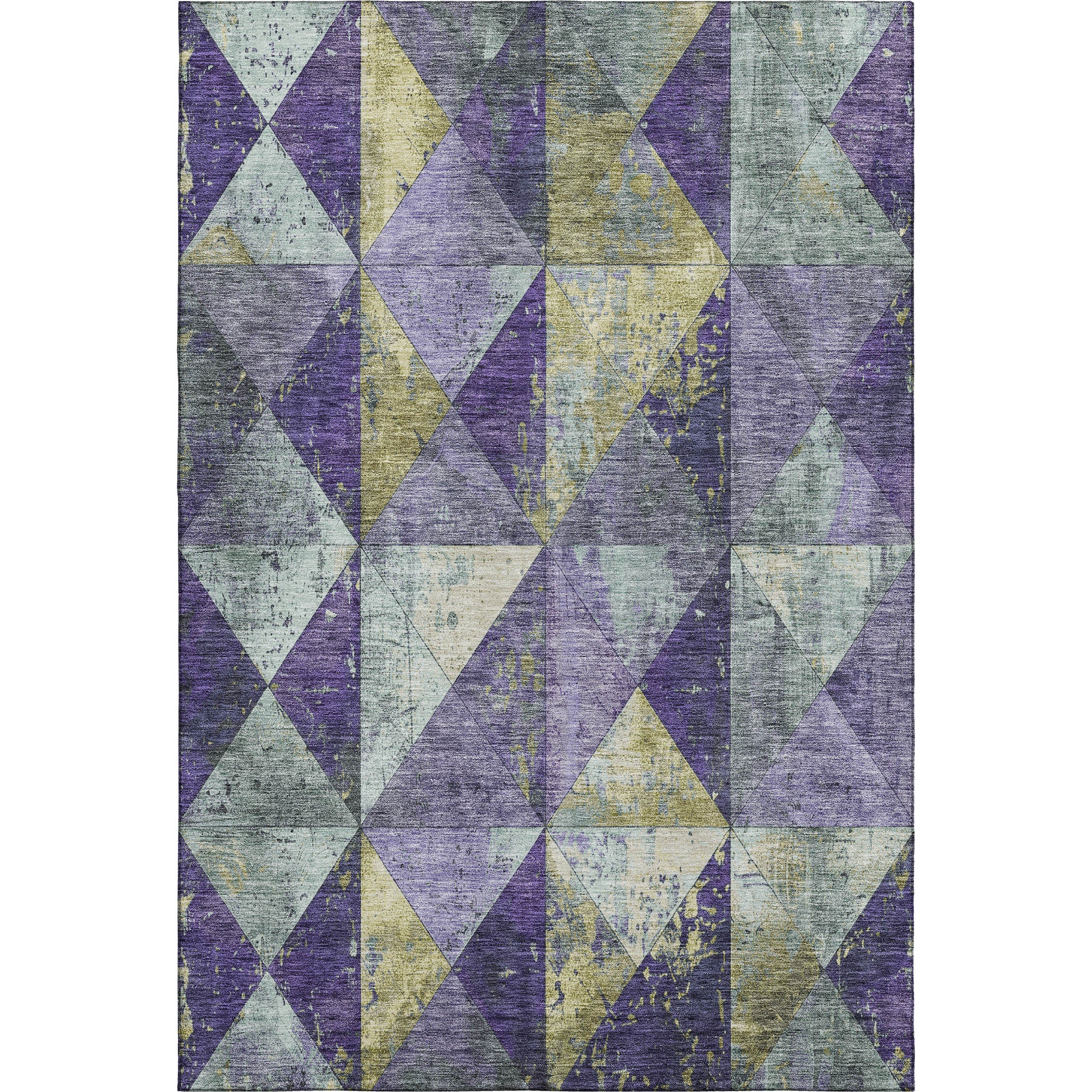 Havana Machine Washable Transitional Eggplant Purple Rug 2'6" x 3'10" #shape_Rectangle