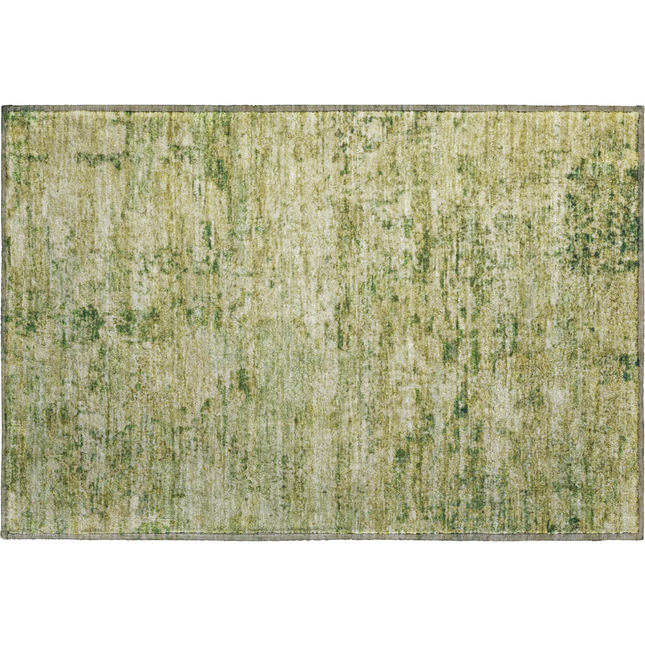 Queenstown Machine Washable Transitional Fern Green Rug 1'8" x 2'6" #shape_Rectangle