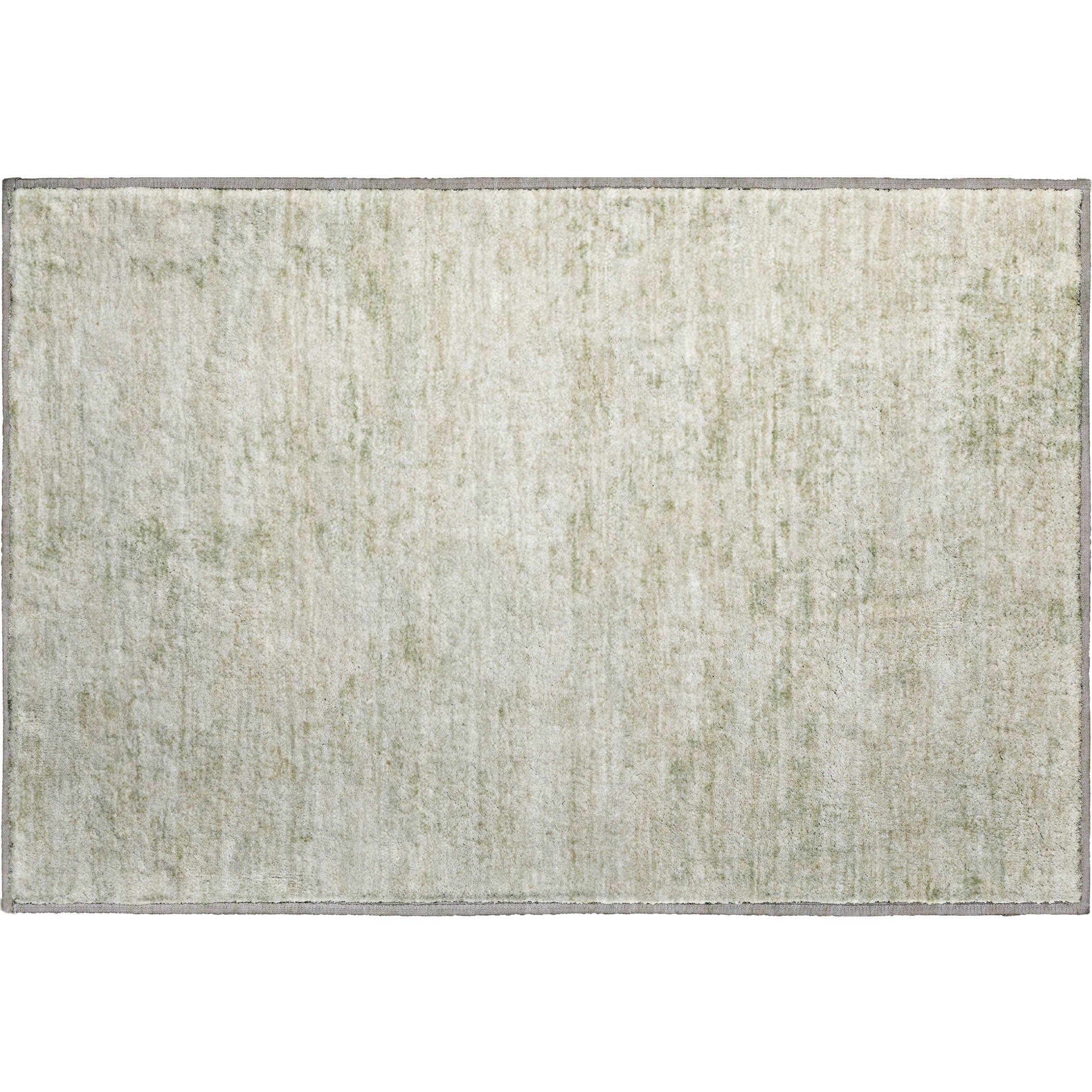 Queenstown Machine Washable Transitional Linen Ivory Rug 1'8" x 2'6" #shape_Rectangle