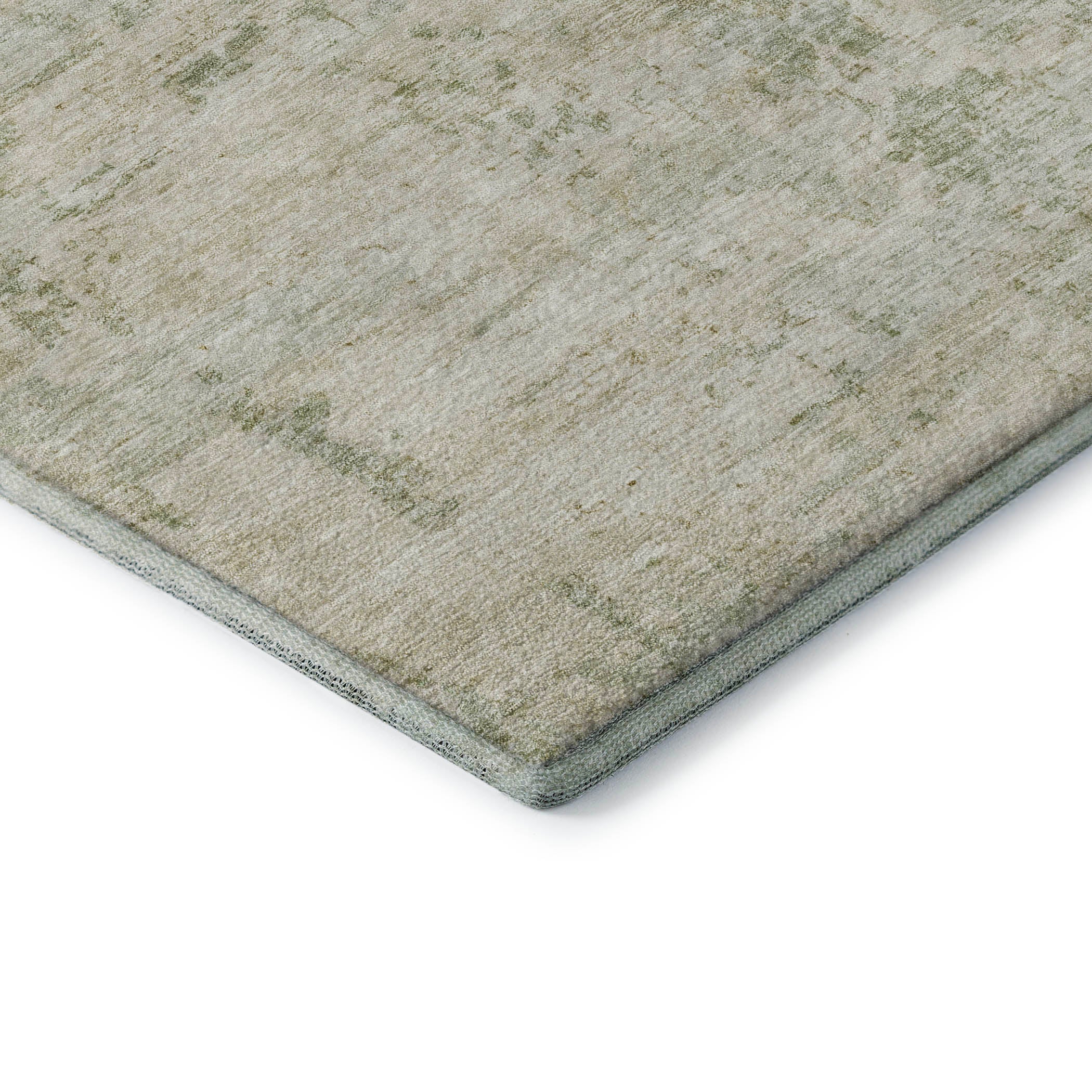 Queenstown Machine Washable Transitional Linen Ivory Rug 1'8" x 2'6" #shape_Rectangle
