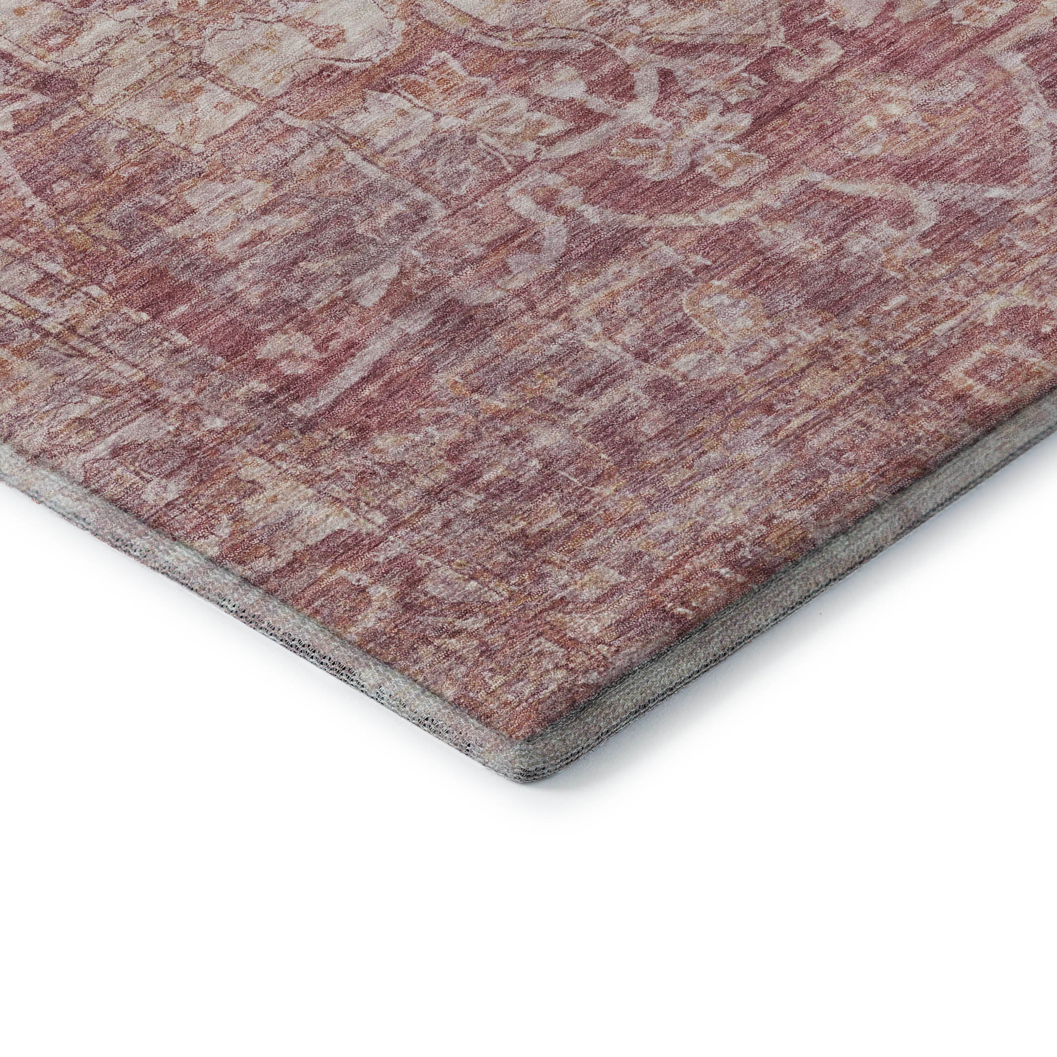 Ghent Machine Washable Traditional Paprika Orange Rug 1'8" x 2'6" #shape_Rectangle
