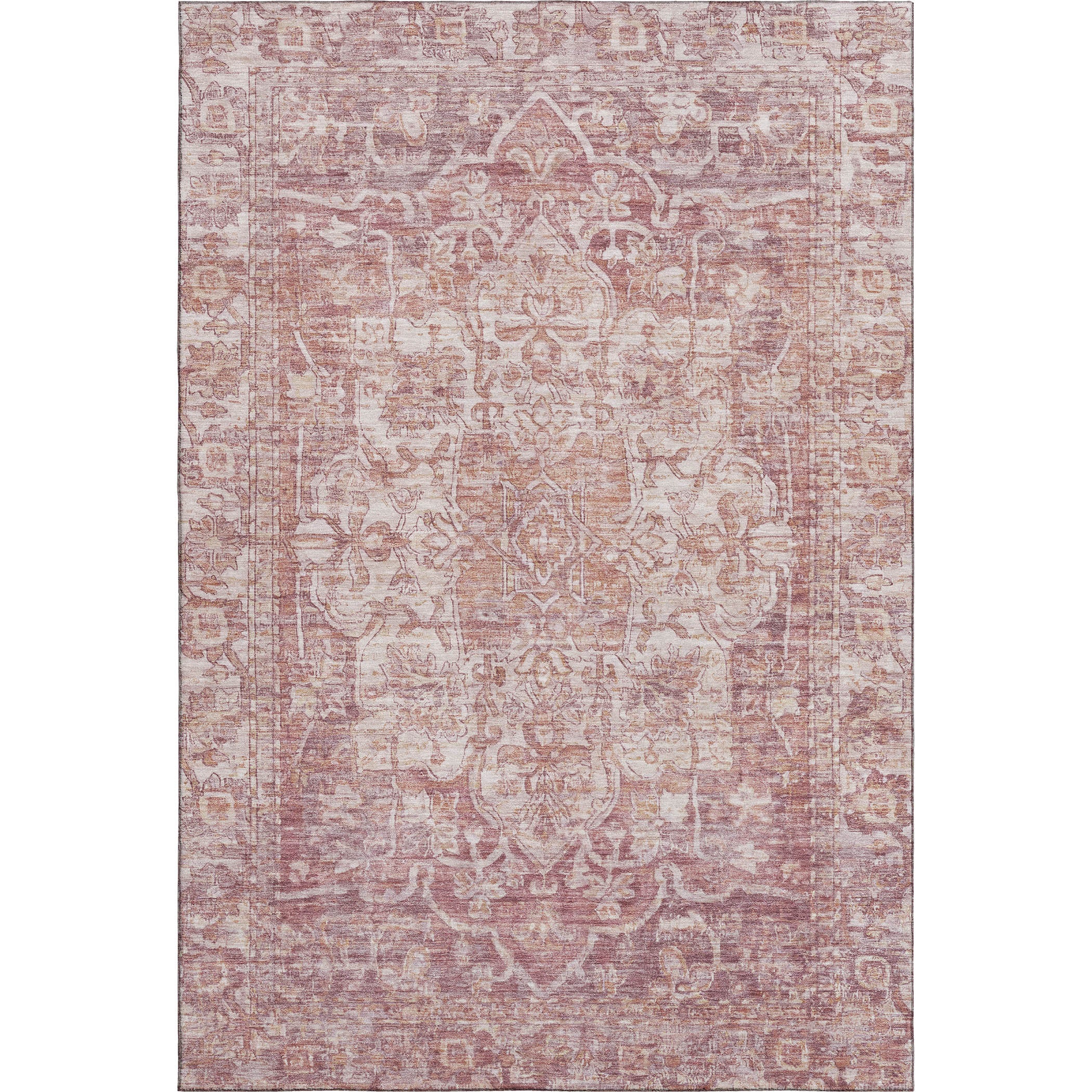 Ghent Machine Washable Traditional Paprika Orange Rug 2'6" x 3'10" #shape_Rectangle