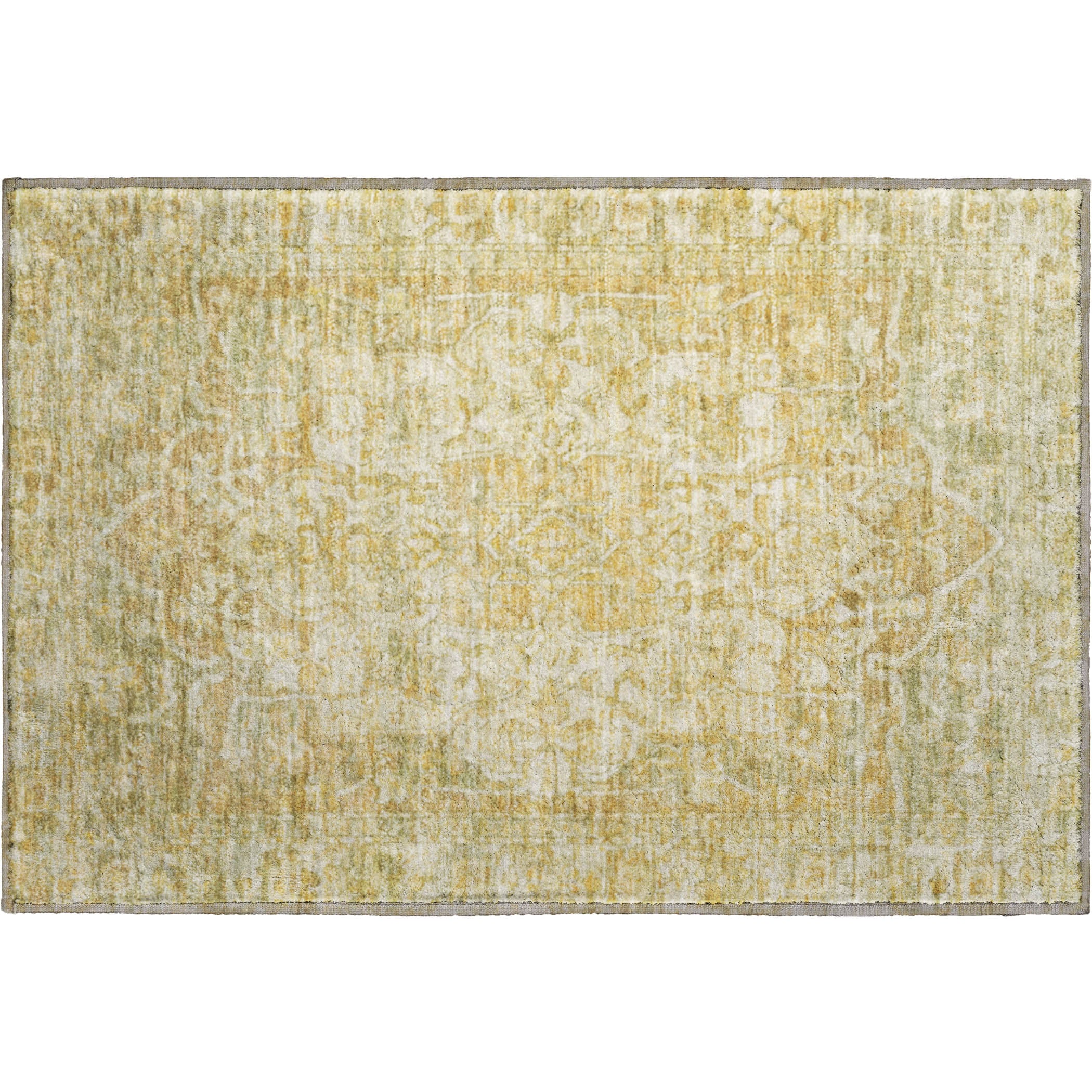Ghent Machine Washable Traditional Tan Brown Rug 1'8" x 2'6" #shape_Rectangle