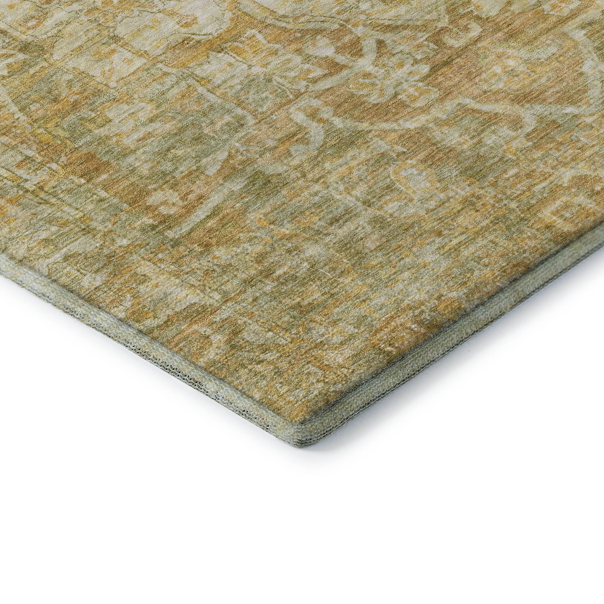 Ghent Machine Washable Traditional Tan Brown Rug 1'8" x 2'6" #shape_Rectangle