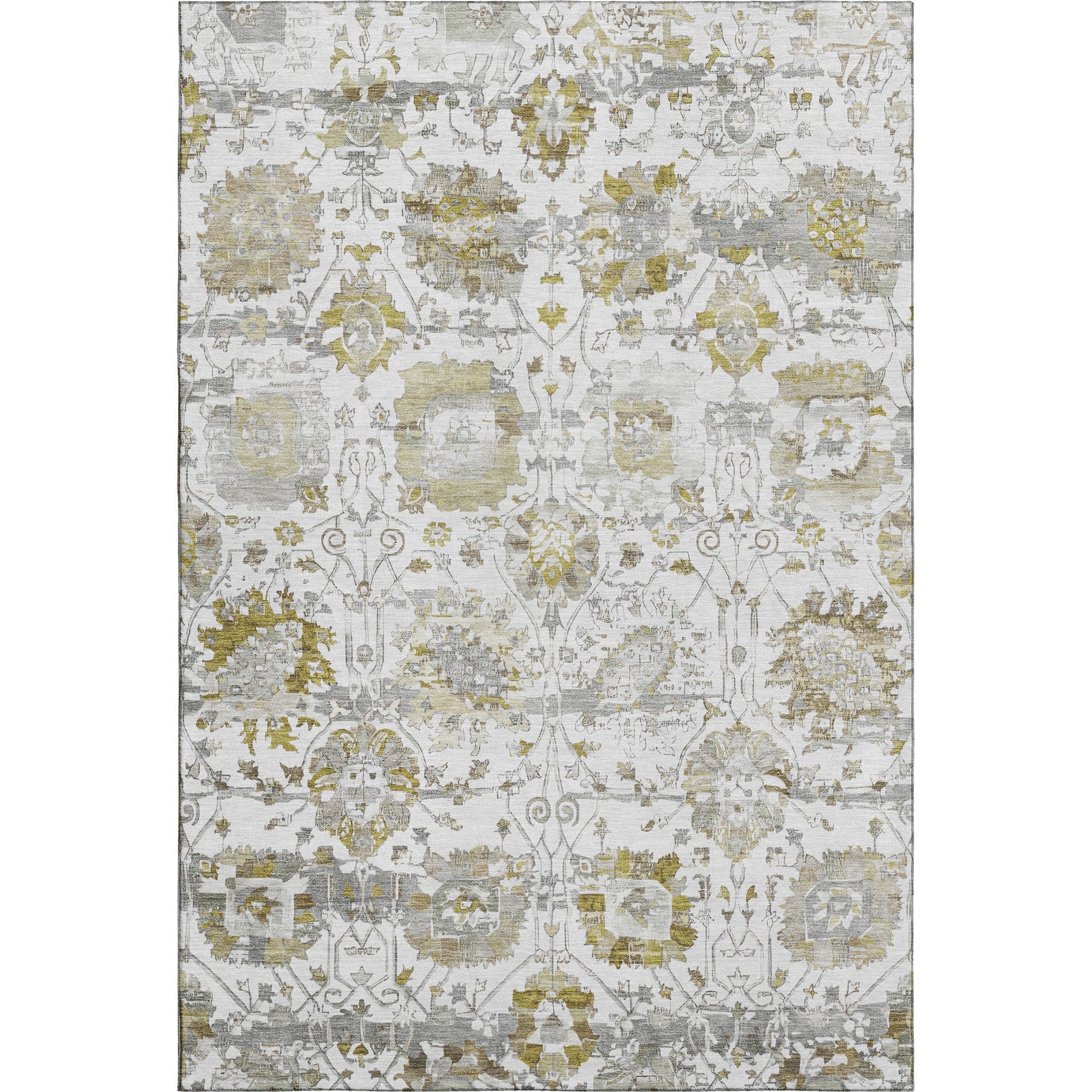 Kotor Machine Washable Traditional Linen Ivory Rug 2'6" x 3'10" #shape_Rectangle