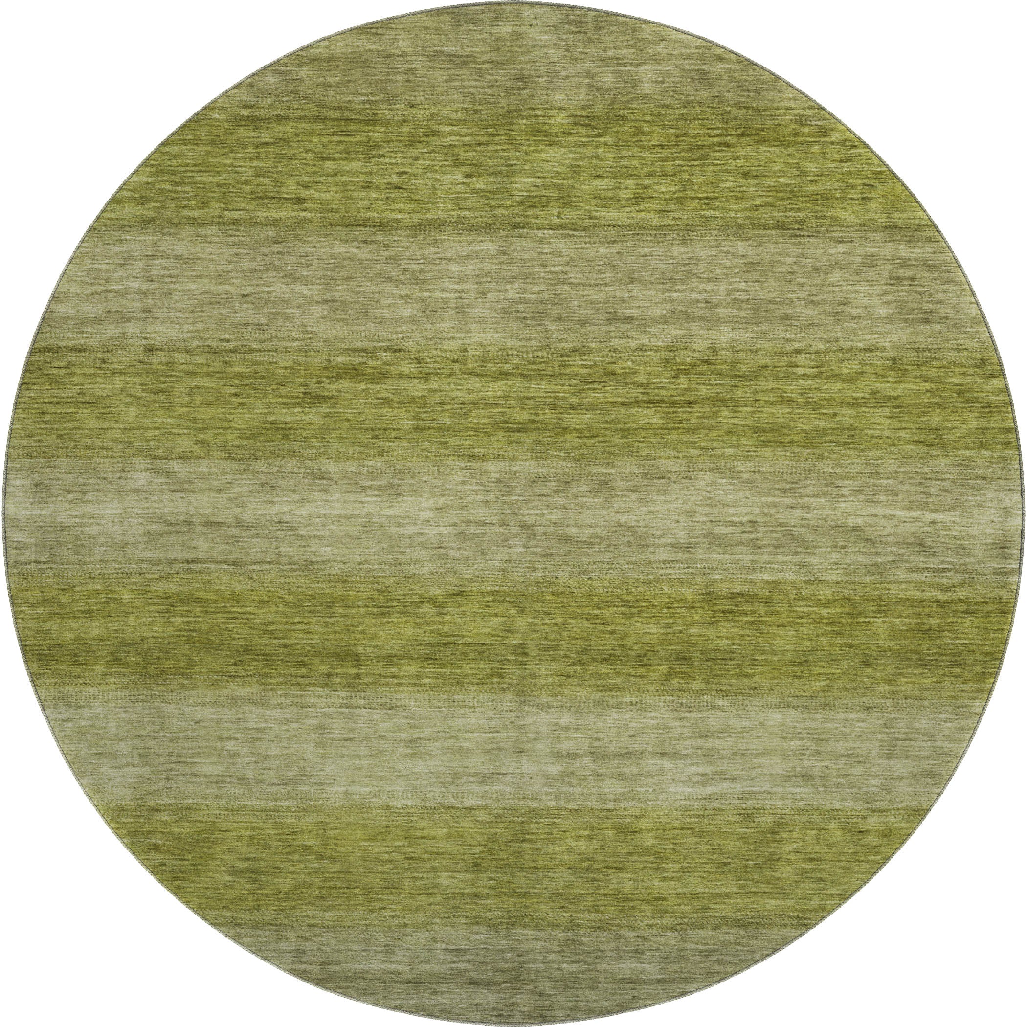 Sintra Machine Washable Transitional Aloe Green Rug 8' x 8' #shape_Round