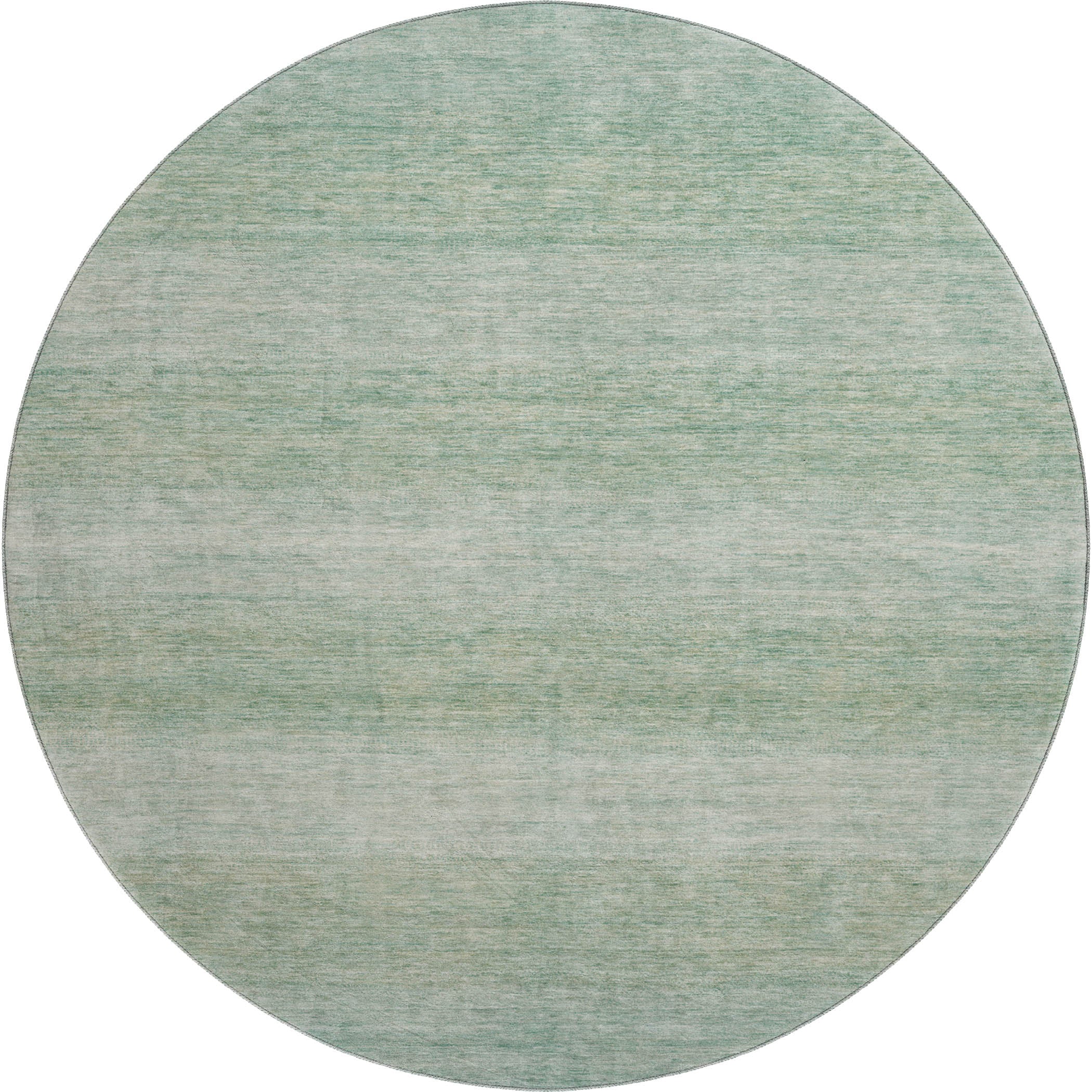 Sintra Machine Washable Transitional Aqua Teal Rug 8' x 8' #shape_Round