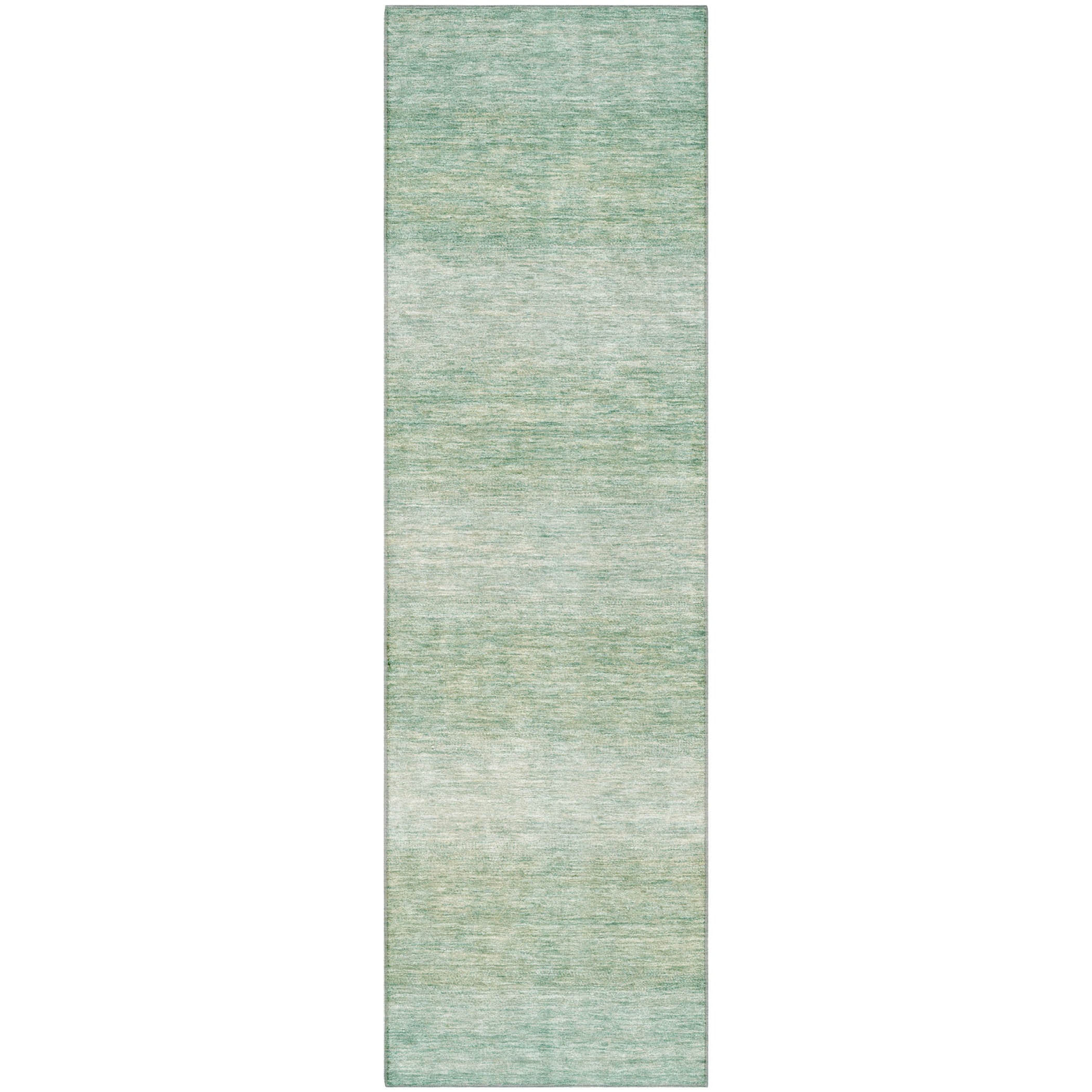 Sintra Machine Washable Transitional Aqua Teal Rug 2'3" x 7'6" #shape_Runner