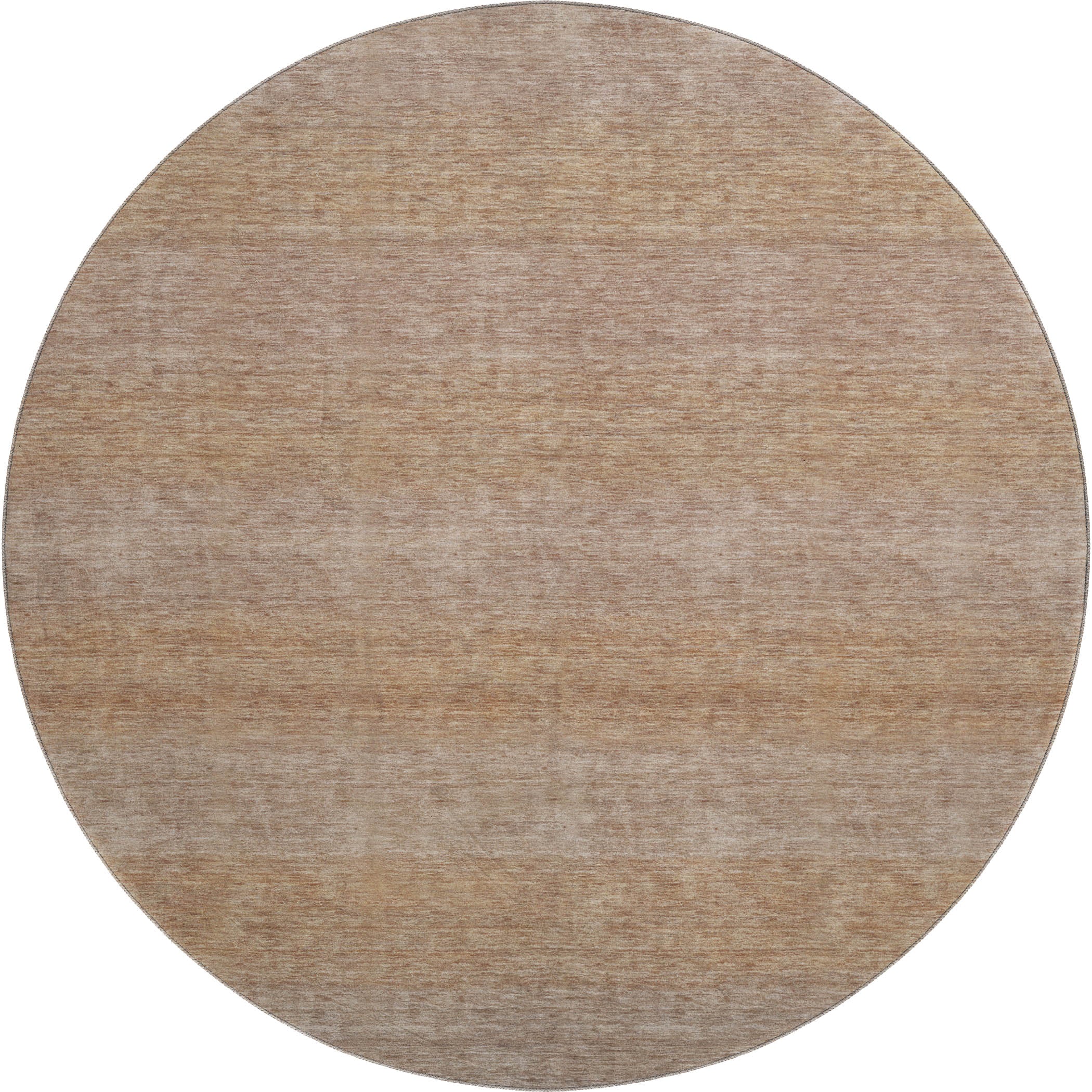 Sintra Machine Washable Transitional Beige Brown Rug 8' x 8' #shape_Round