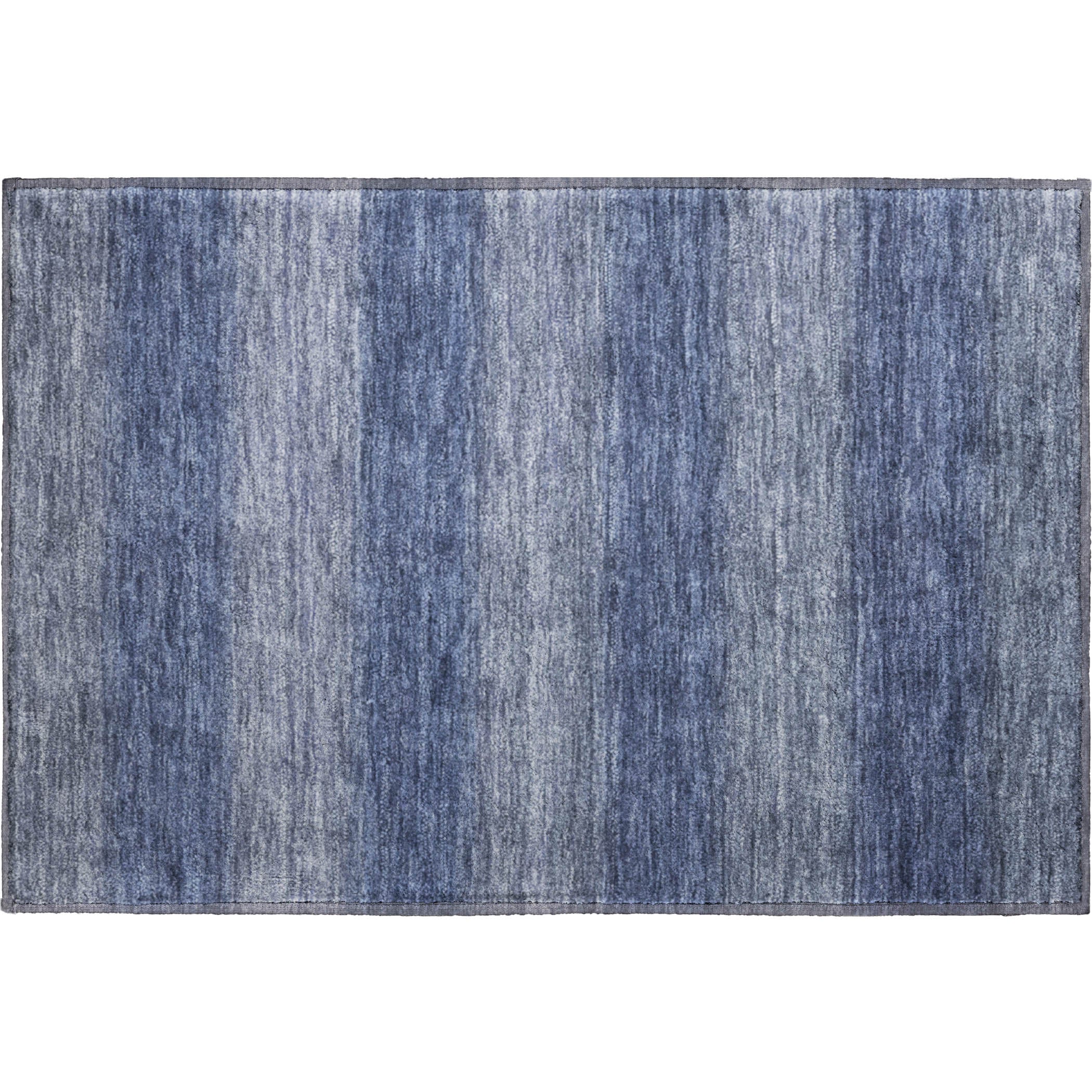 Sintra Machine Washable Transitional Blue Rug 1'8" x 2'6" #shape_Rectangle