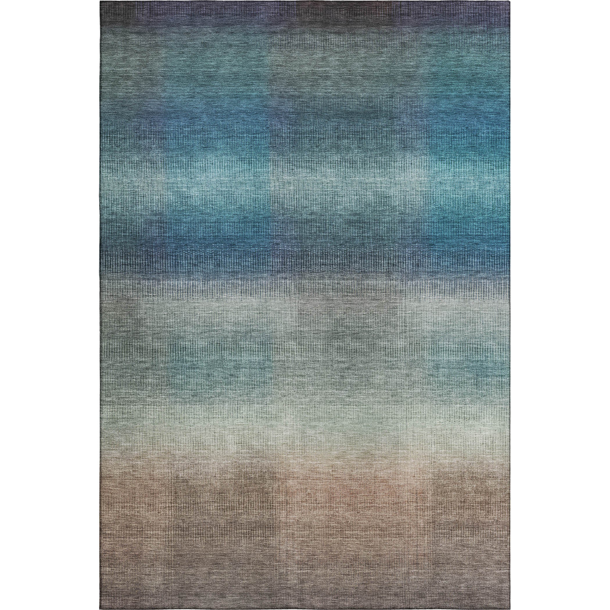 Colombo Machine Washable Transitional Blue Rug 2'6" x 3'10" #shape_Rectangle