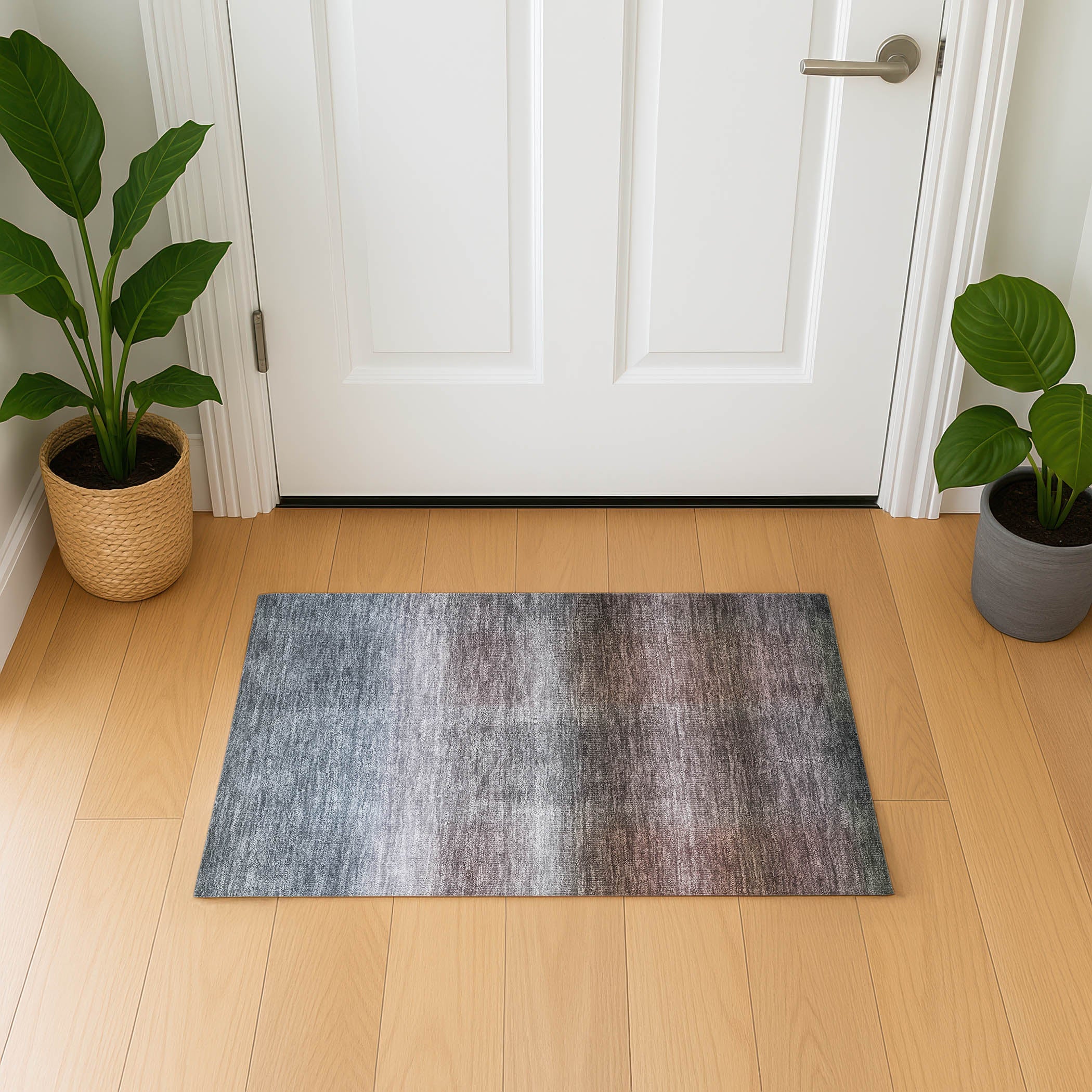 Colombo Machine Washable Transitional Brown Rug 1'8" x 2'6" #shape_Rectangle