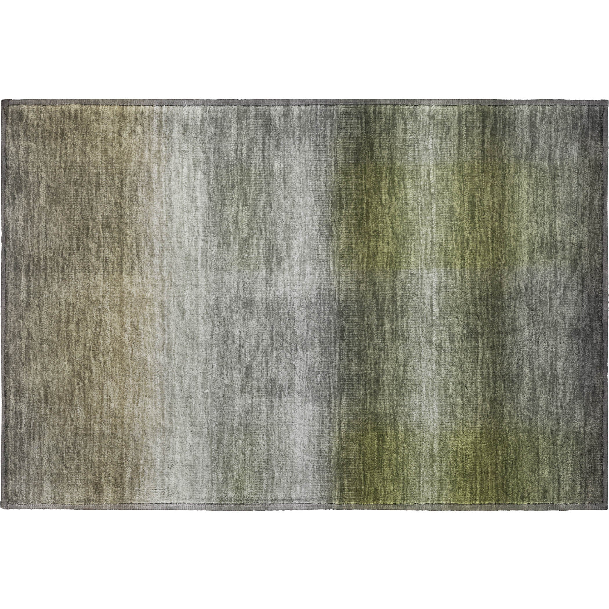 Colombo Machine Washable Transitional Pewter Gray Rug 1'8" x 2'6" #shape_Rectangle