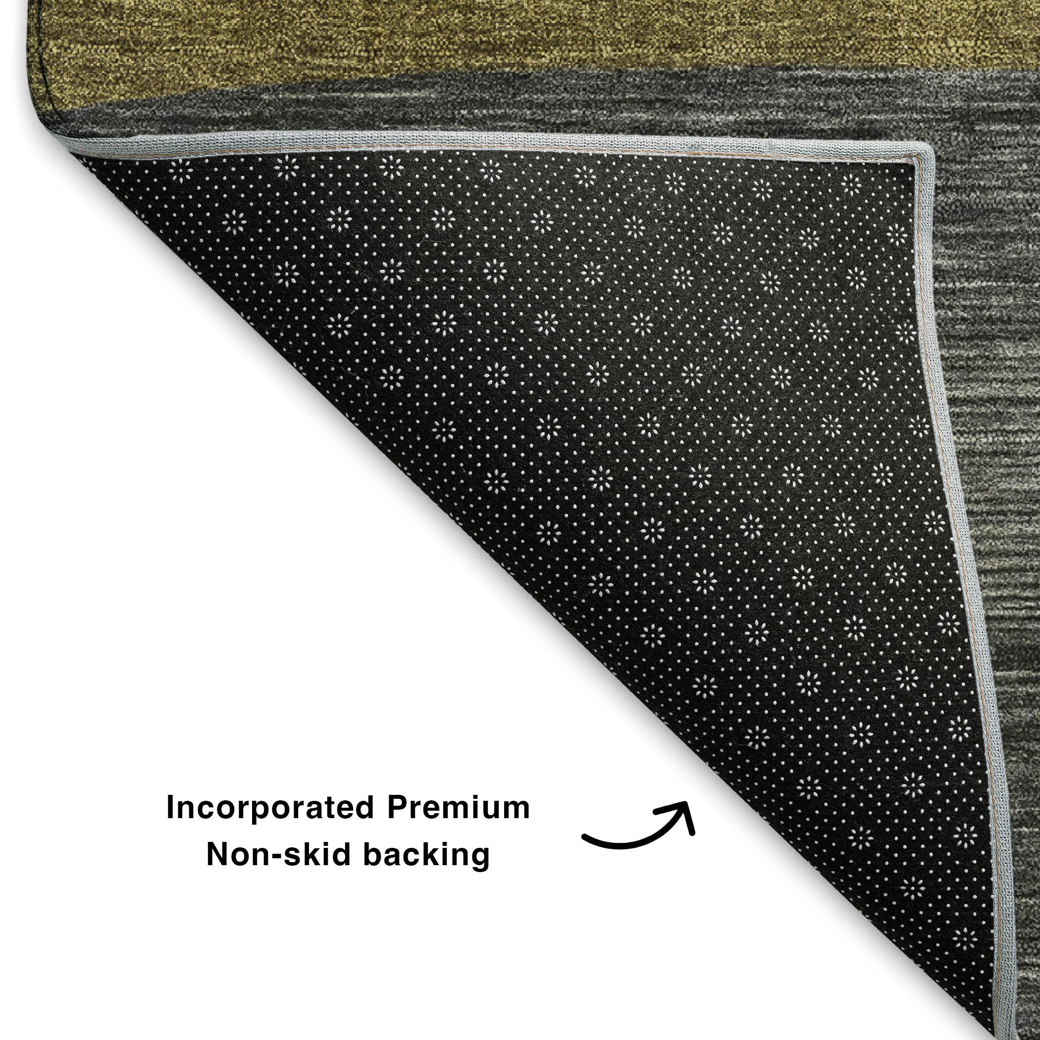 Dublin Machine Washable Transitional Gray Rug 1'8" x 2'6" #shape_Rectangle