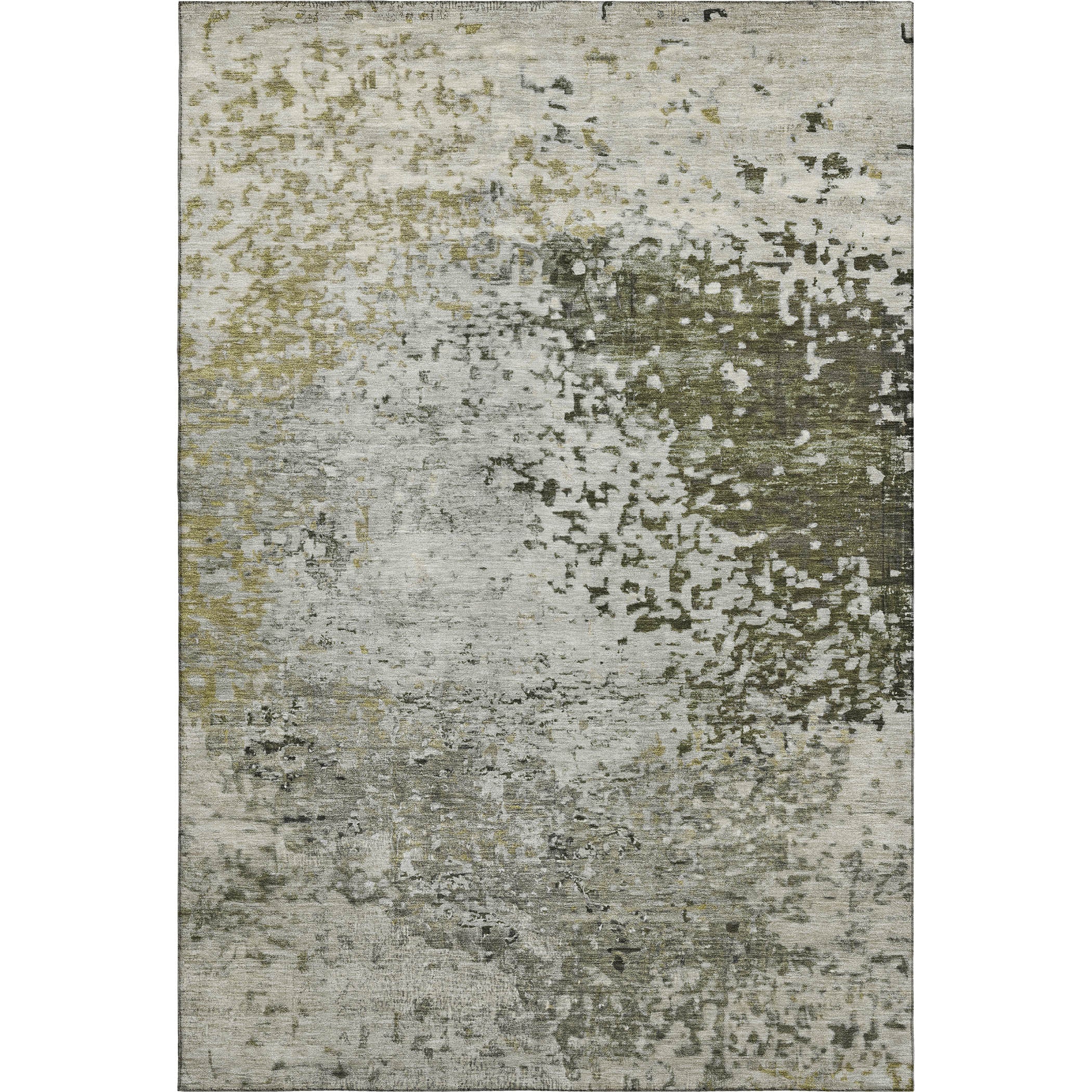Oslo Machine Washable Transitional Graphite Gray Rug 2'6" x 3'10" #shape_Rectangle