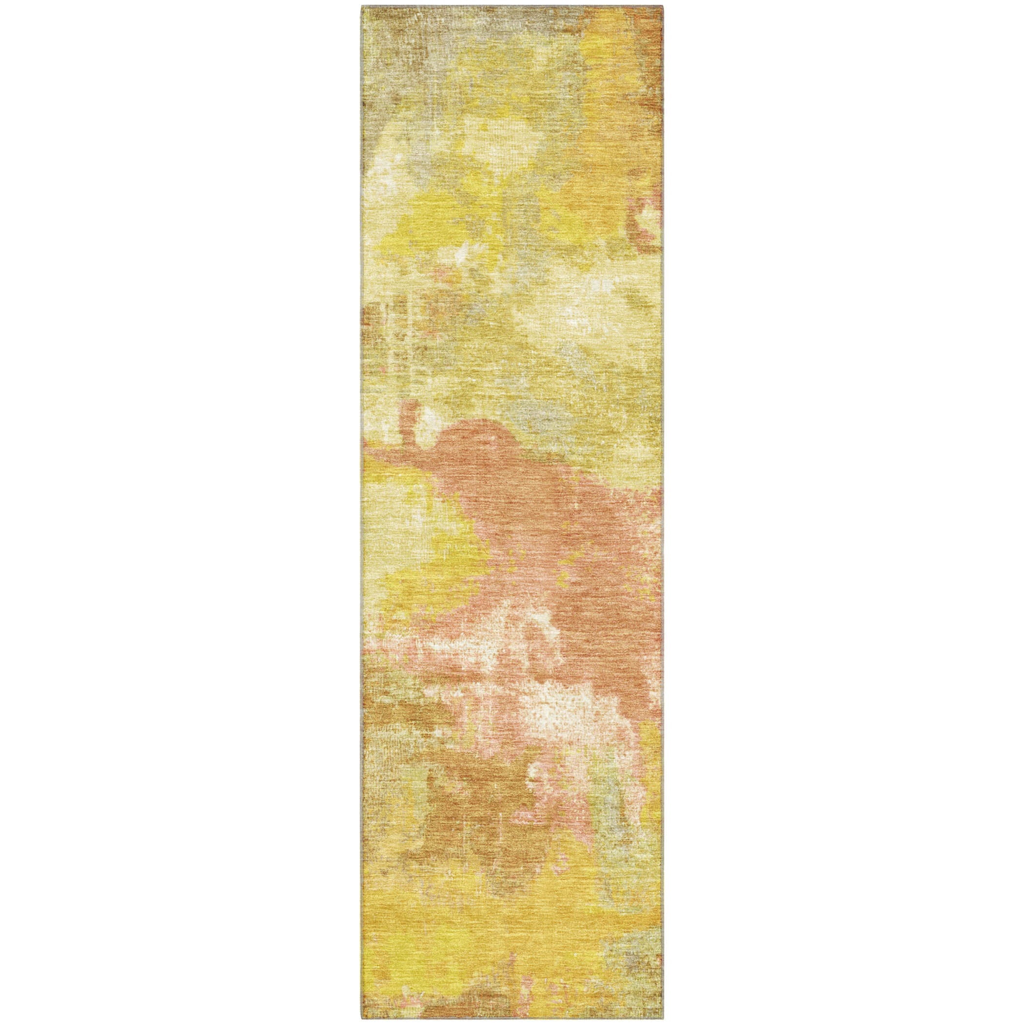 Seville Machine Washable Transitional Aloe Green Rug 2'3" x 7'6" #shape_Runner