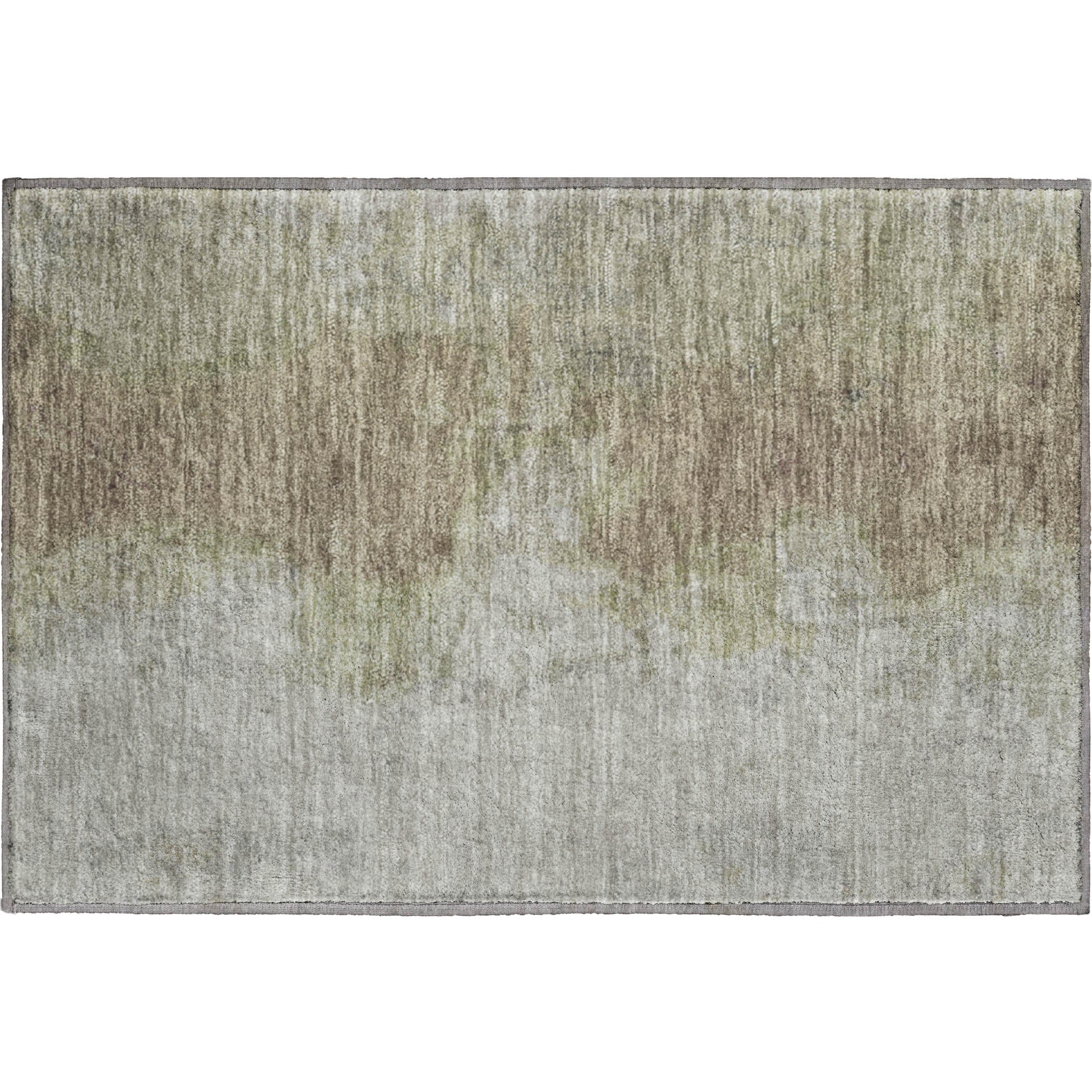 Salzburg Machine Washable Transitional Taupe Brown Rug 1'8" x 2'6" #shape_Rectangle