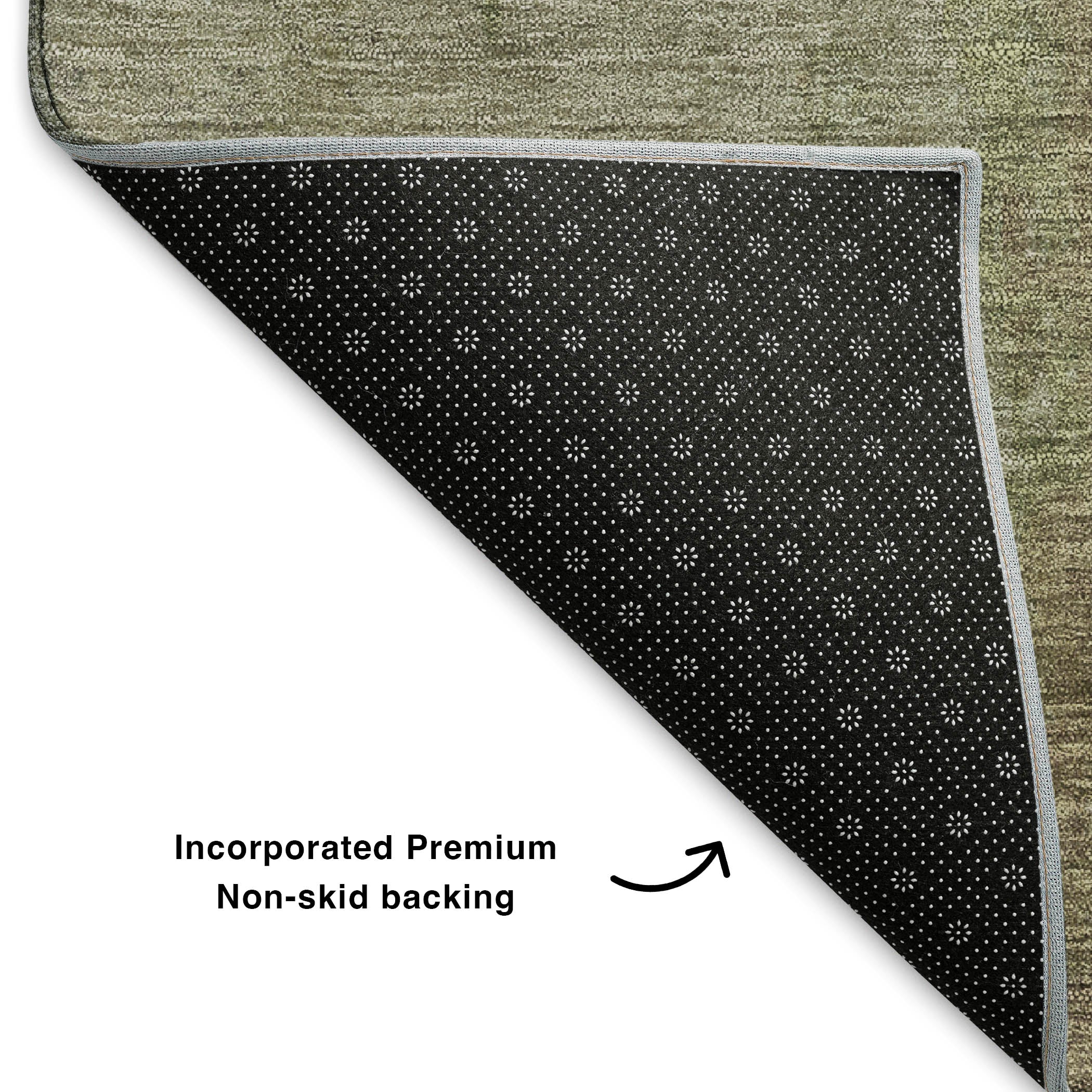 Salzburg Machine Washable Transitional Taupe Brown Rug 1'8" x 2'6" #shape_Rectangle