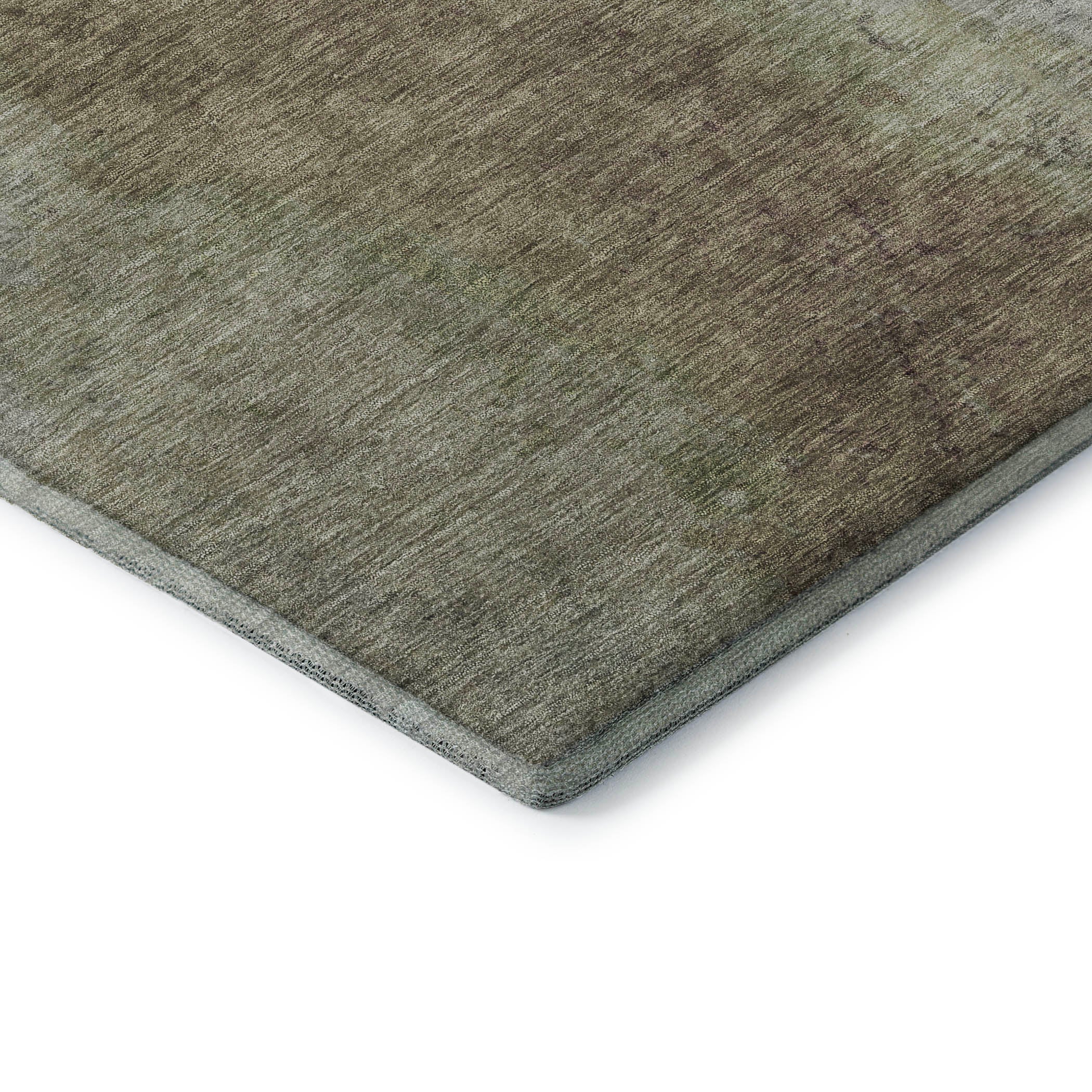 Salzburg Machine Washable Transitional Taupe Brown Rug 1'8" x 2'6" #shape_Rectangle