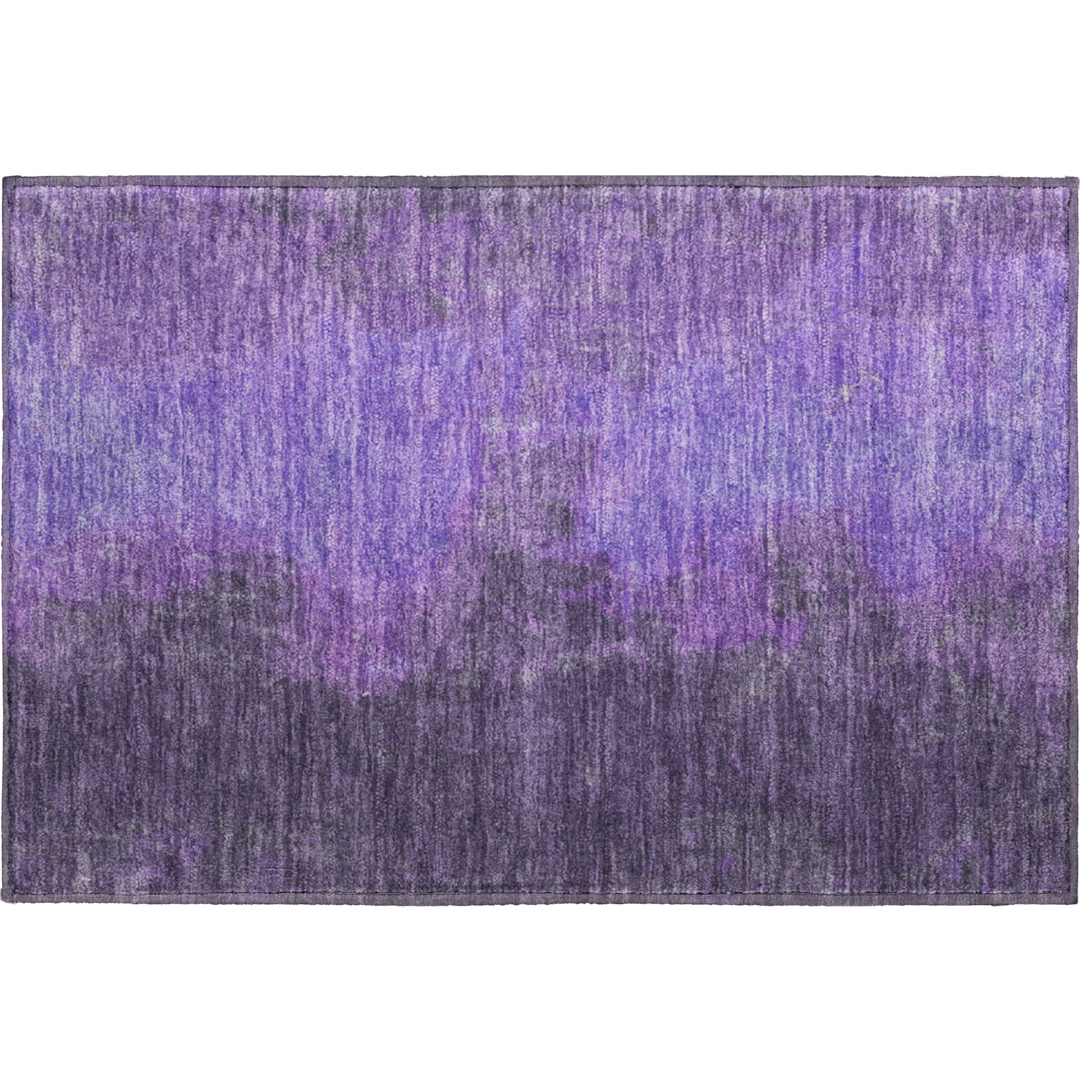 Dubrovnik Machine Washable Transitional Eggplant Purple Rug 1'8" x 2'6" #shape_Rectangle