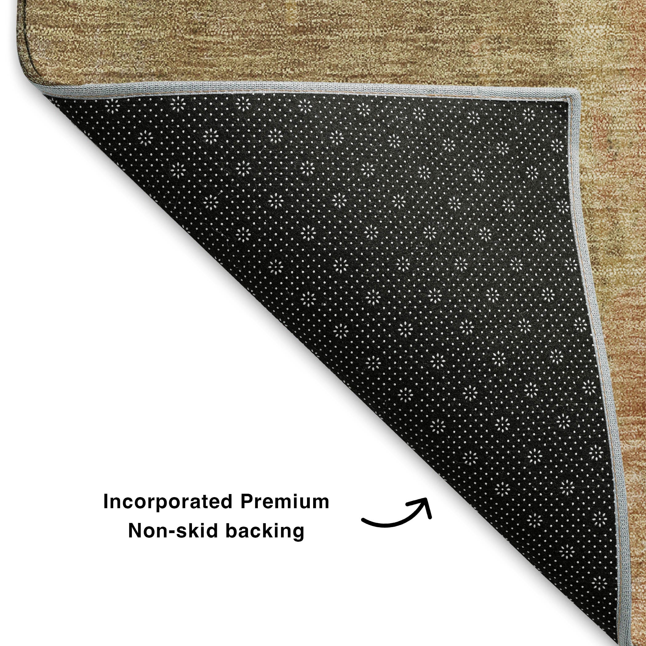 Dubrovnik Machine Washable Transitional Fudge Brown Rug 1'8" x 2'6" #shape_Rectangle