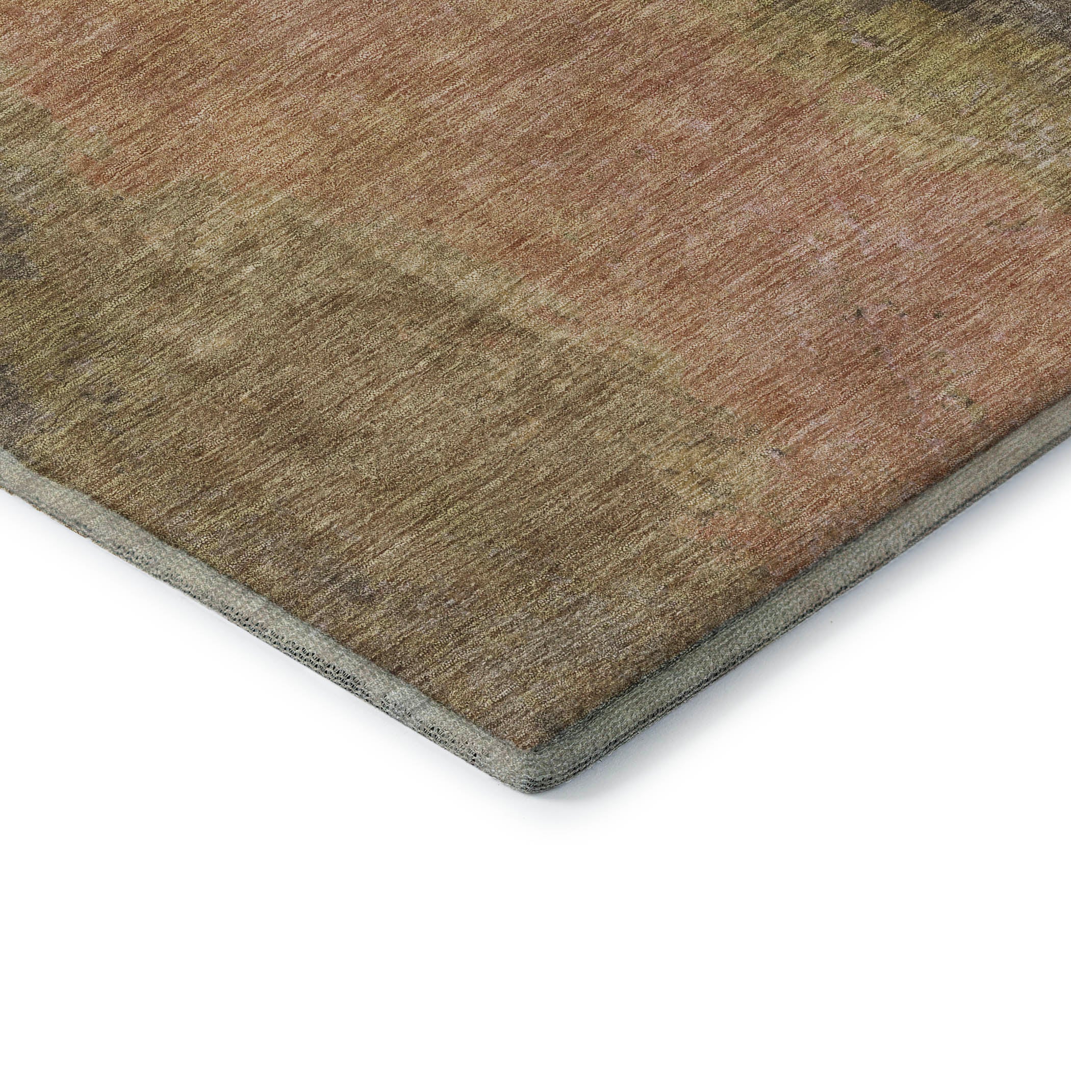 Dubrovnik Machine Washable Transitional Fudge Brown Rug 1'8" x 2'6" #shape_Rectangle