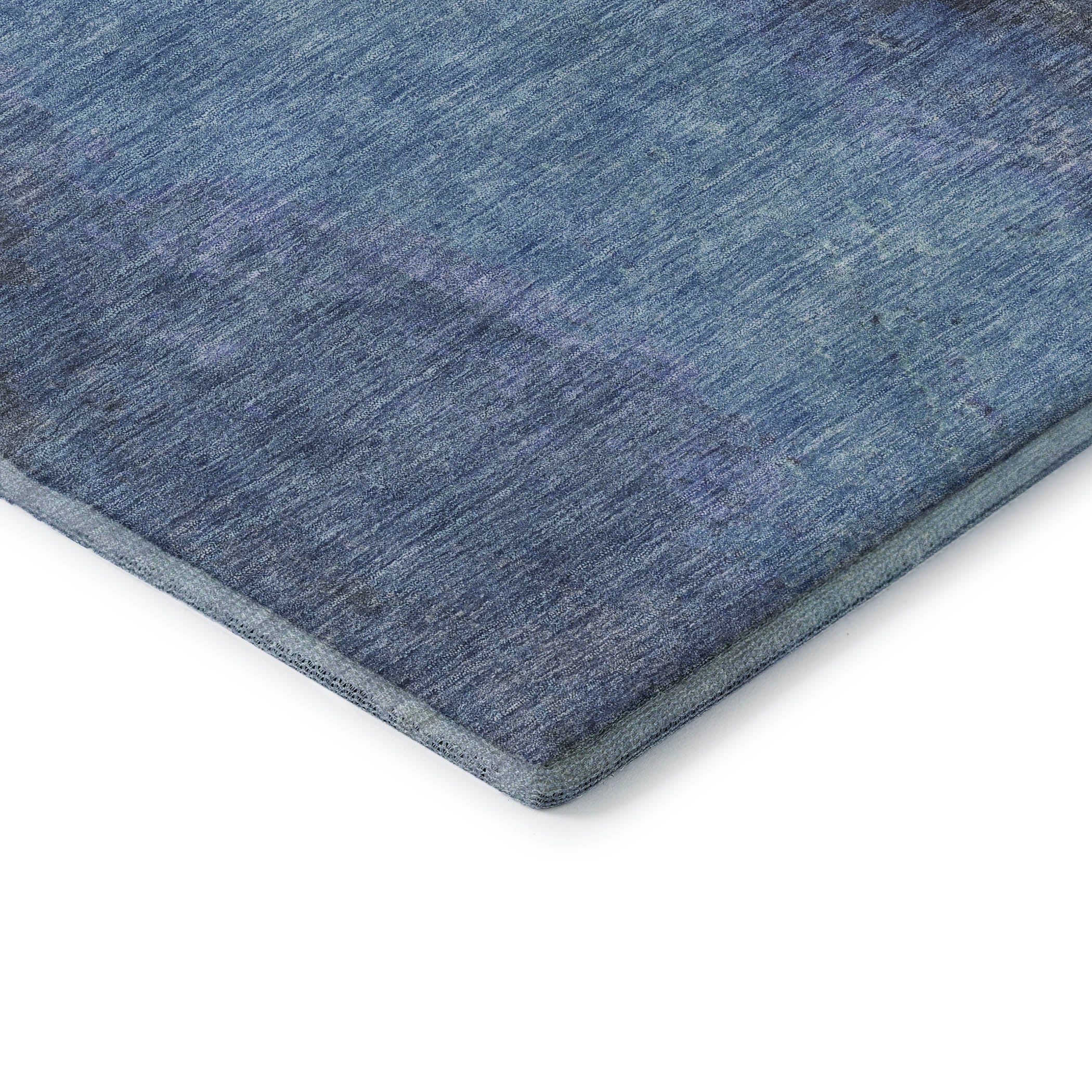 Dubrovnik Machine Washable Transitional Navy Blue Rug 1'8" x 2'6" #shape_Rectangle