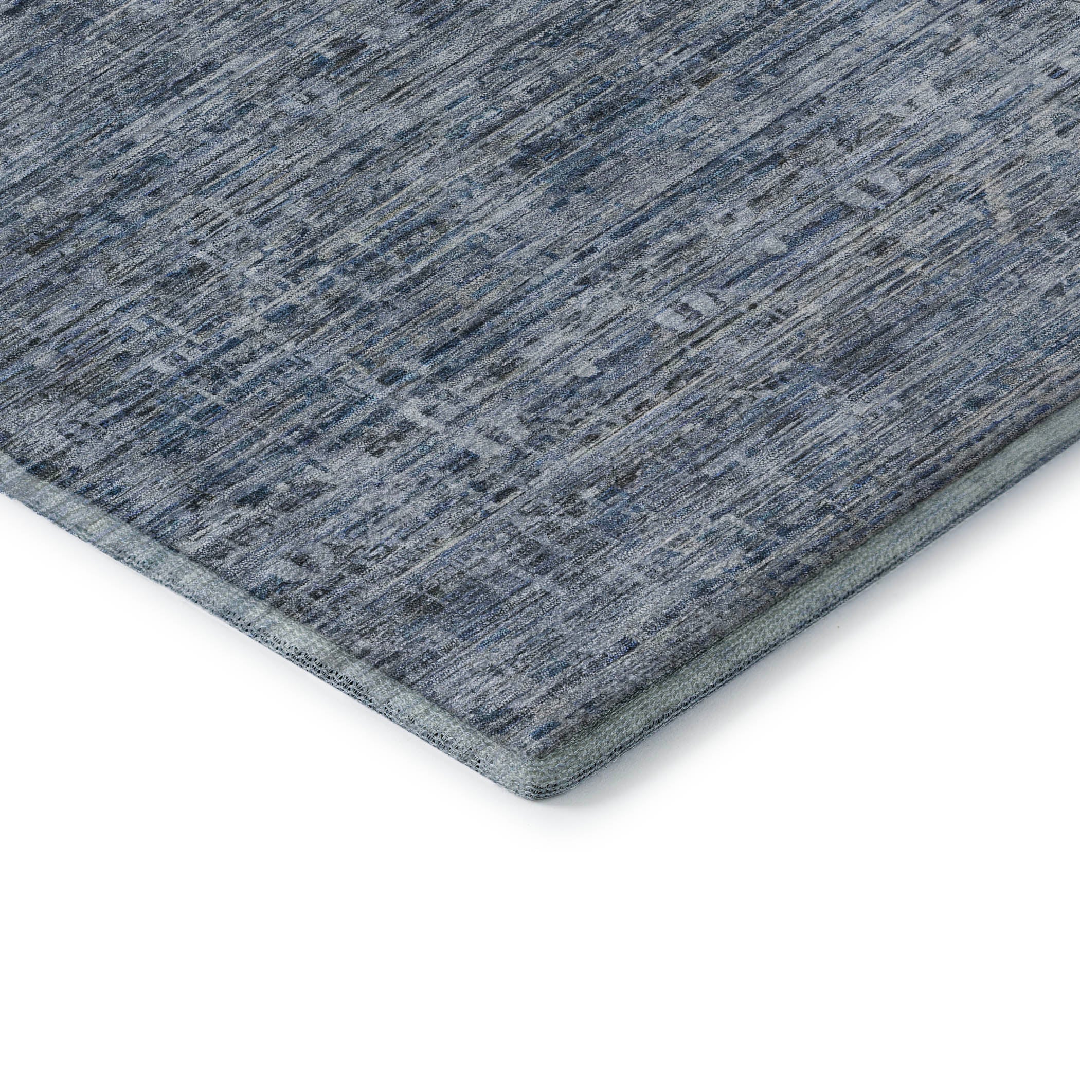 Seville Machine Washable Transitional Blue Rug 1'8" x 2'6" #shape_Rectangle