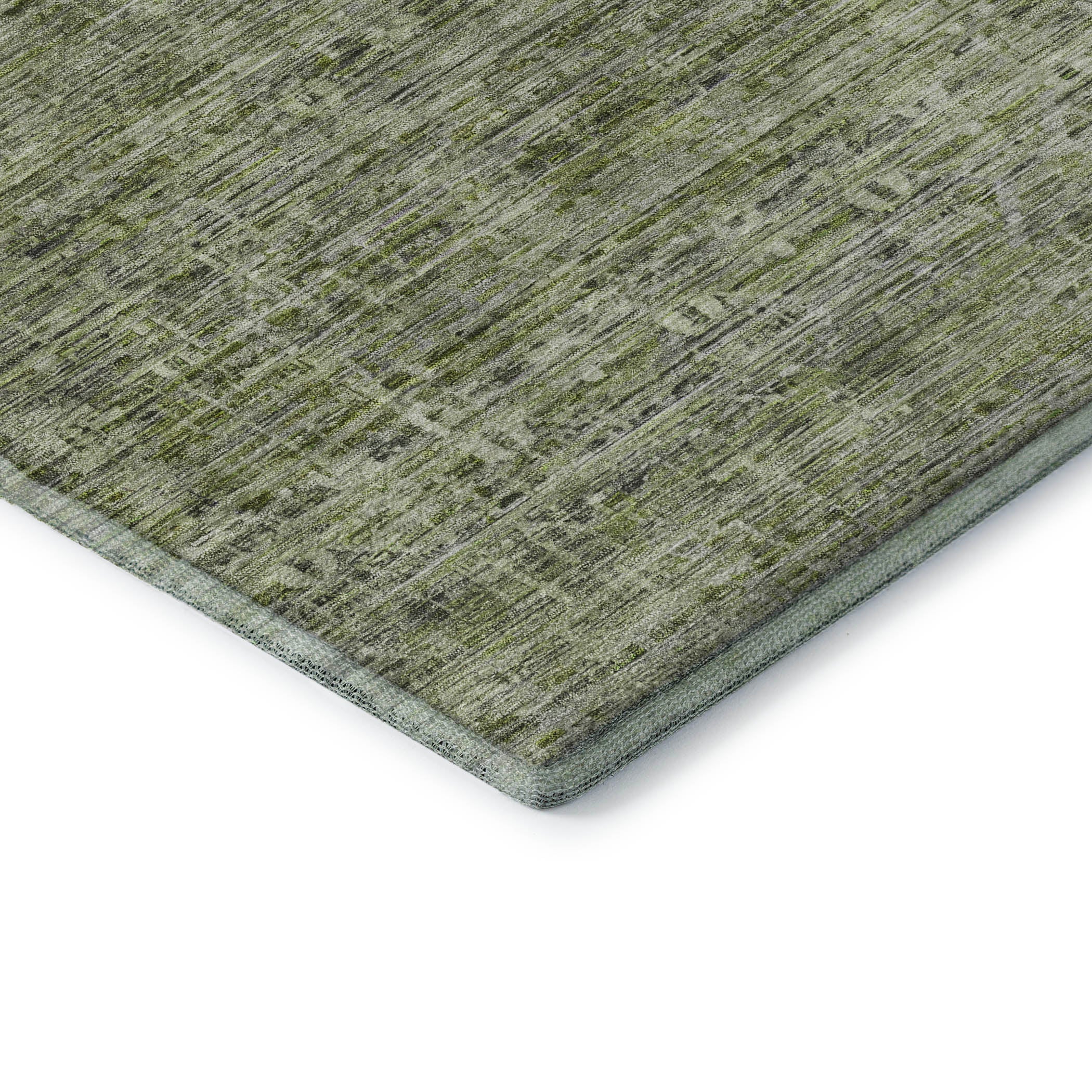 Seville Machine Washable Transitional Green Rug 1'8" x 2'6" #shape_Rectangle