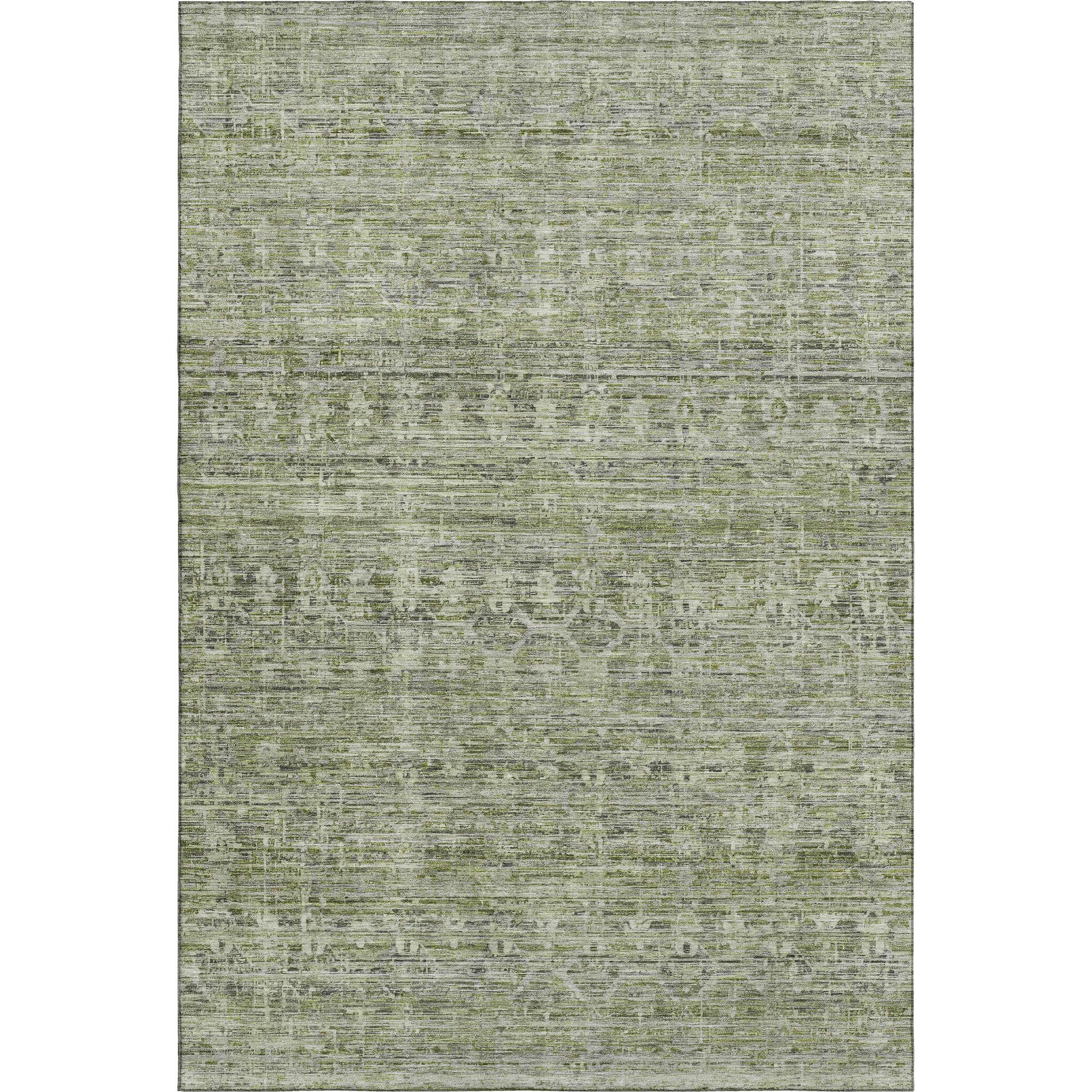 Seville Machine Washable Transitional Green Rug 2'6" x 3'10" #shape_Rectangle