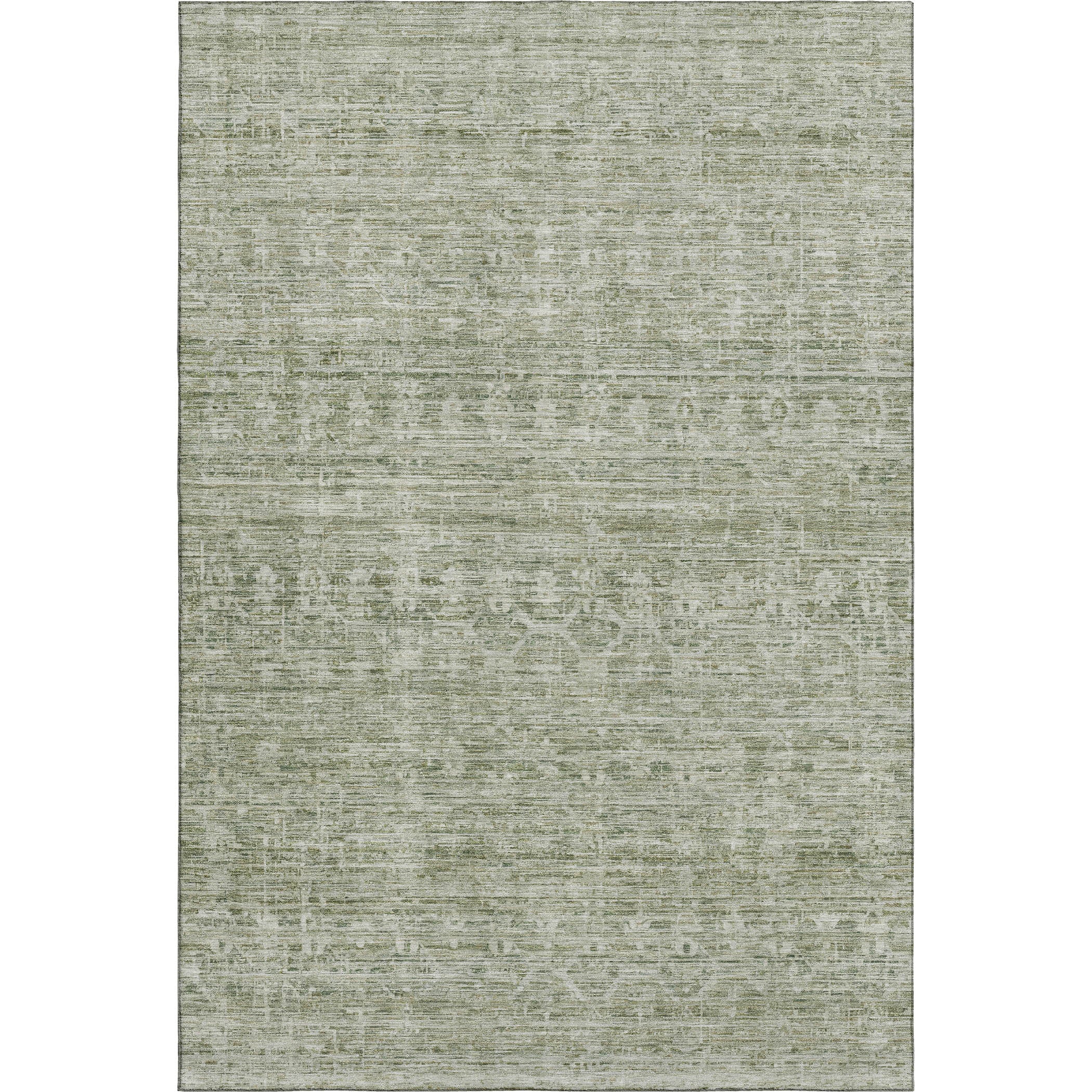 Seville Machine Washable Transitional Sage Green Rug 2'6" x 3'10" #shape_Rectangle