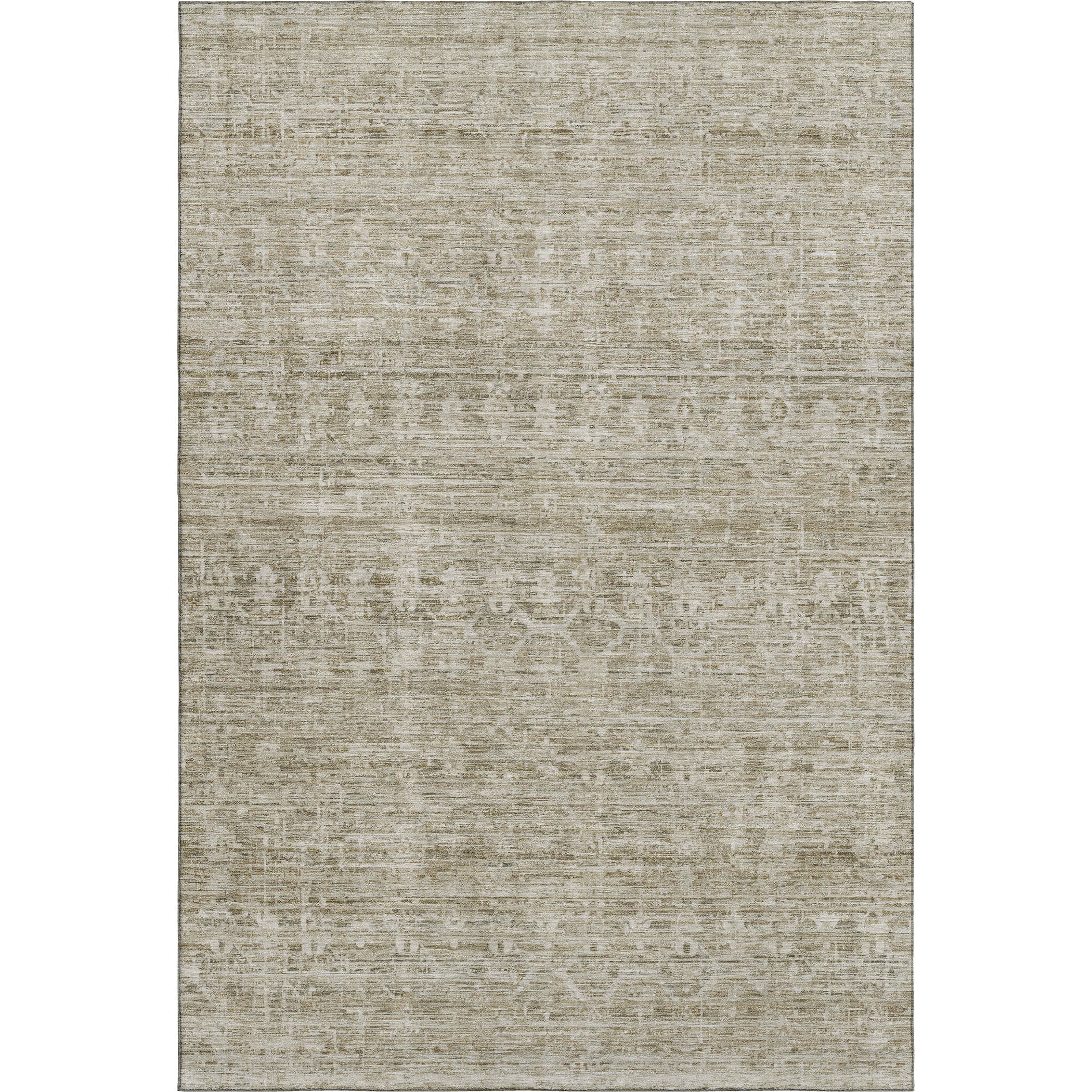 Seville Machine Washable Transitional Taupe Brown Rug 2'6" x 3'10" #shape_Rectangle