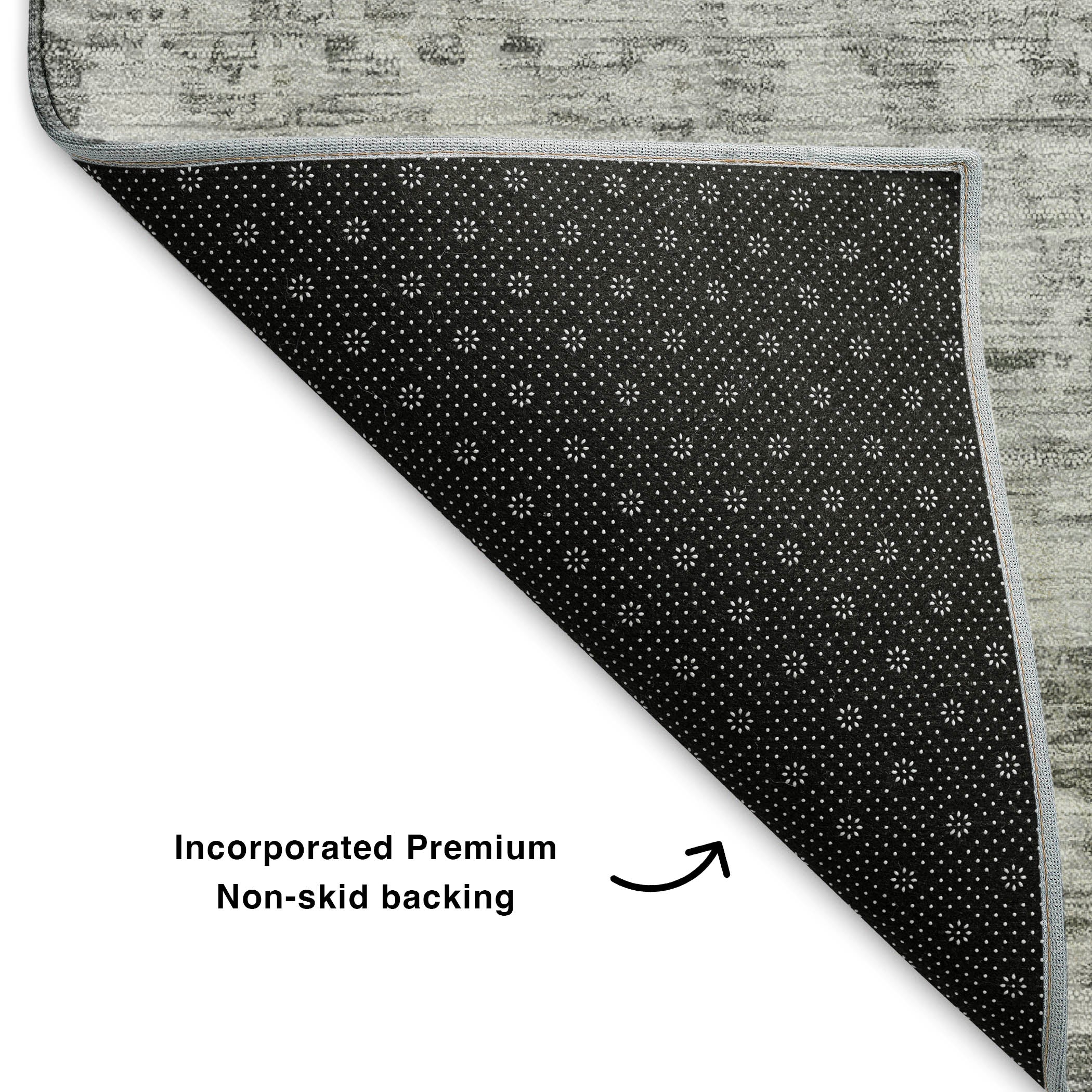 Reykjavik Machine Washable Transitional Gray Rug 1'8" x 2'6" #shape_Rectangle