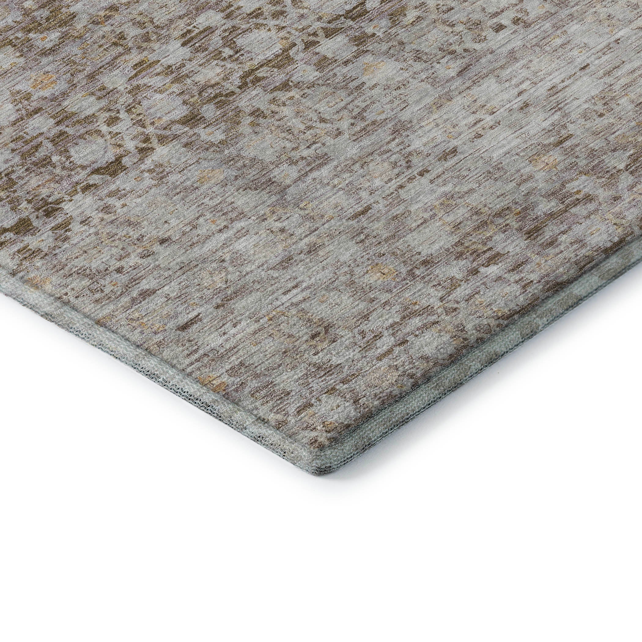 Reykjavik Machine Washable Transitional Taupe Brown Rug 1'8" x 2'6" #shape_Rectangle