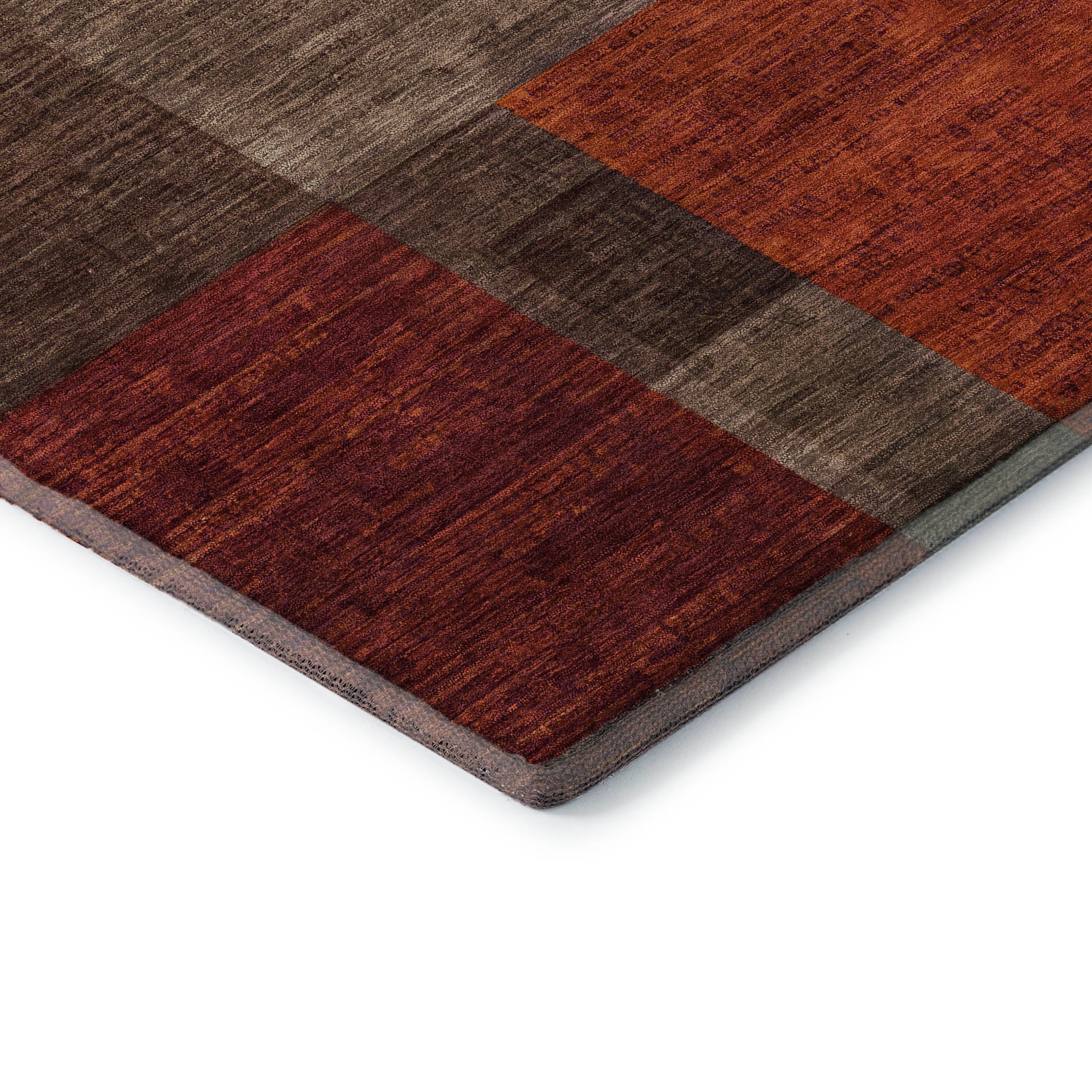 Cartagena Machine Washable Transitional Chocolate Brown Rug 1'8" x 2'6" #shape_Rectangle