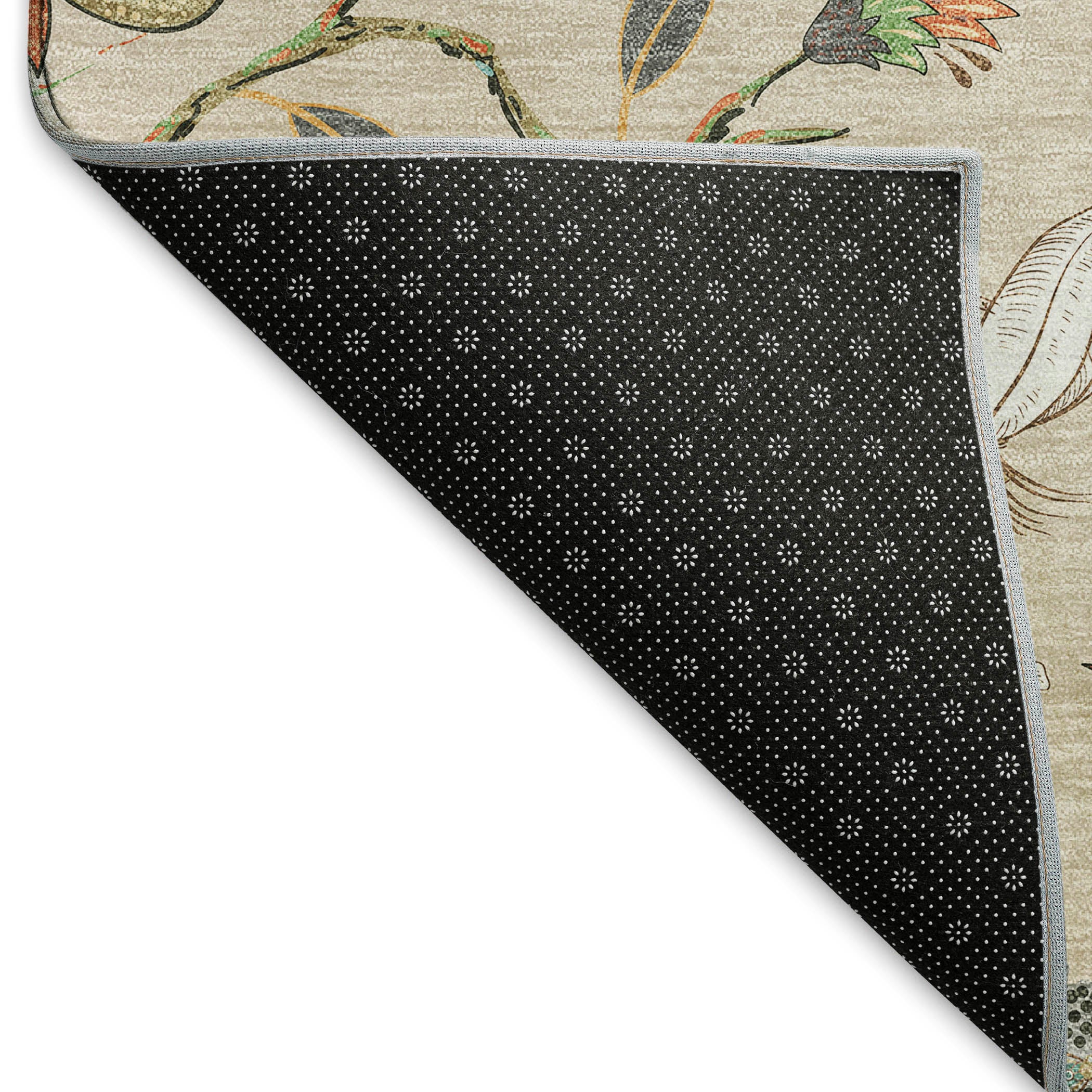 Dublin Machine Washable Kitchen Beige Rug 1'8" x 2'6" #shape_Rectangle