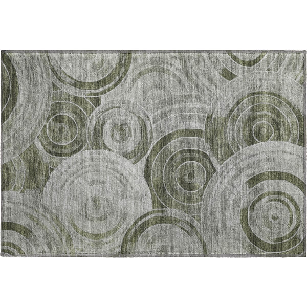 Colombo Machine Washable Transitional Taupe Brown Rug 1'8" x 2'6"
